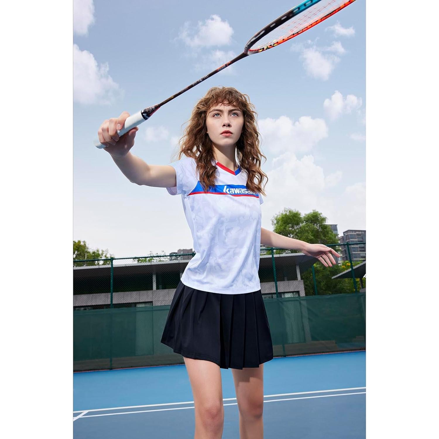 Set de Bádminton Profesional Kawasaki 2 Raquetas Grafito 3 Volantes