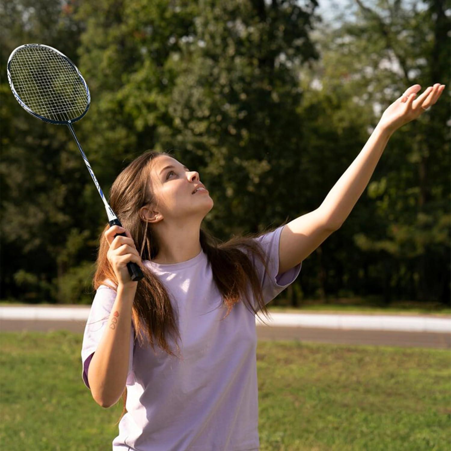 Juego de Raquetas de Bádminton Senston KJ-523 - 2 Raquetas, 6 Volantes