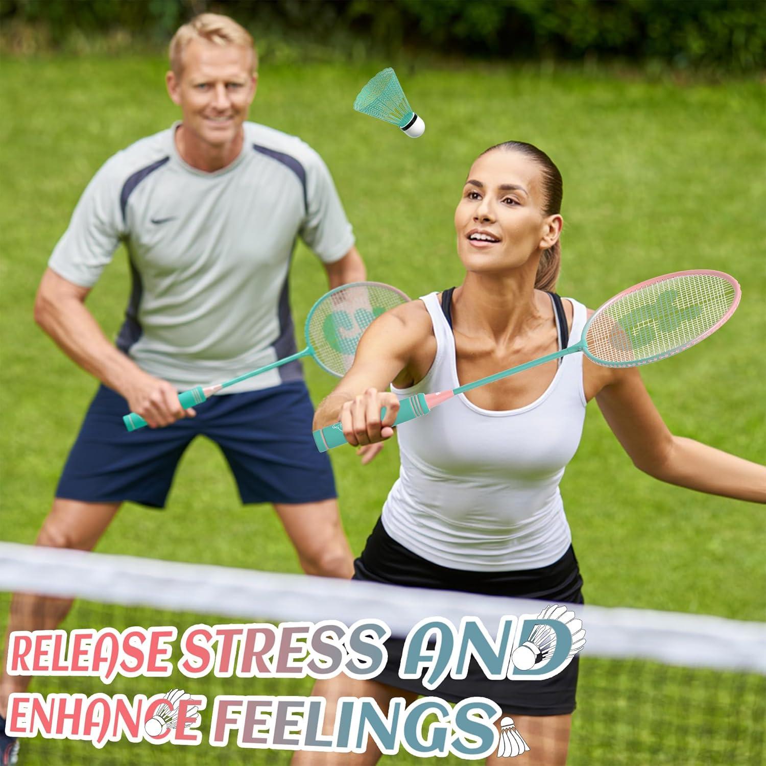 Juego de Raquetas de Bádminton JOY SPOT! 4 Raquetas y Accesorios