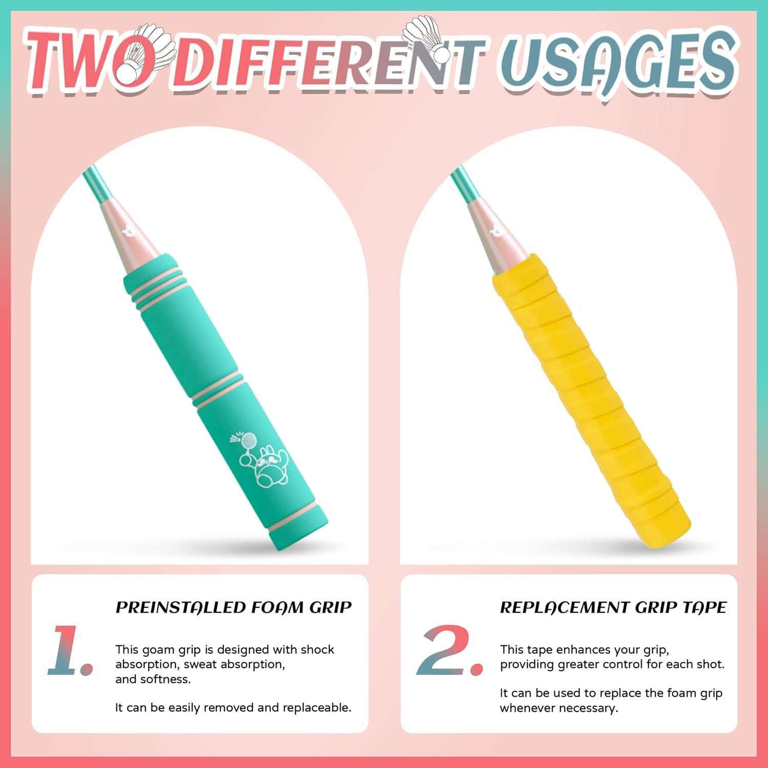 Juego de Raquetas de Bádminton JOY SPOT! 4 Raquetas y Accesorios