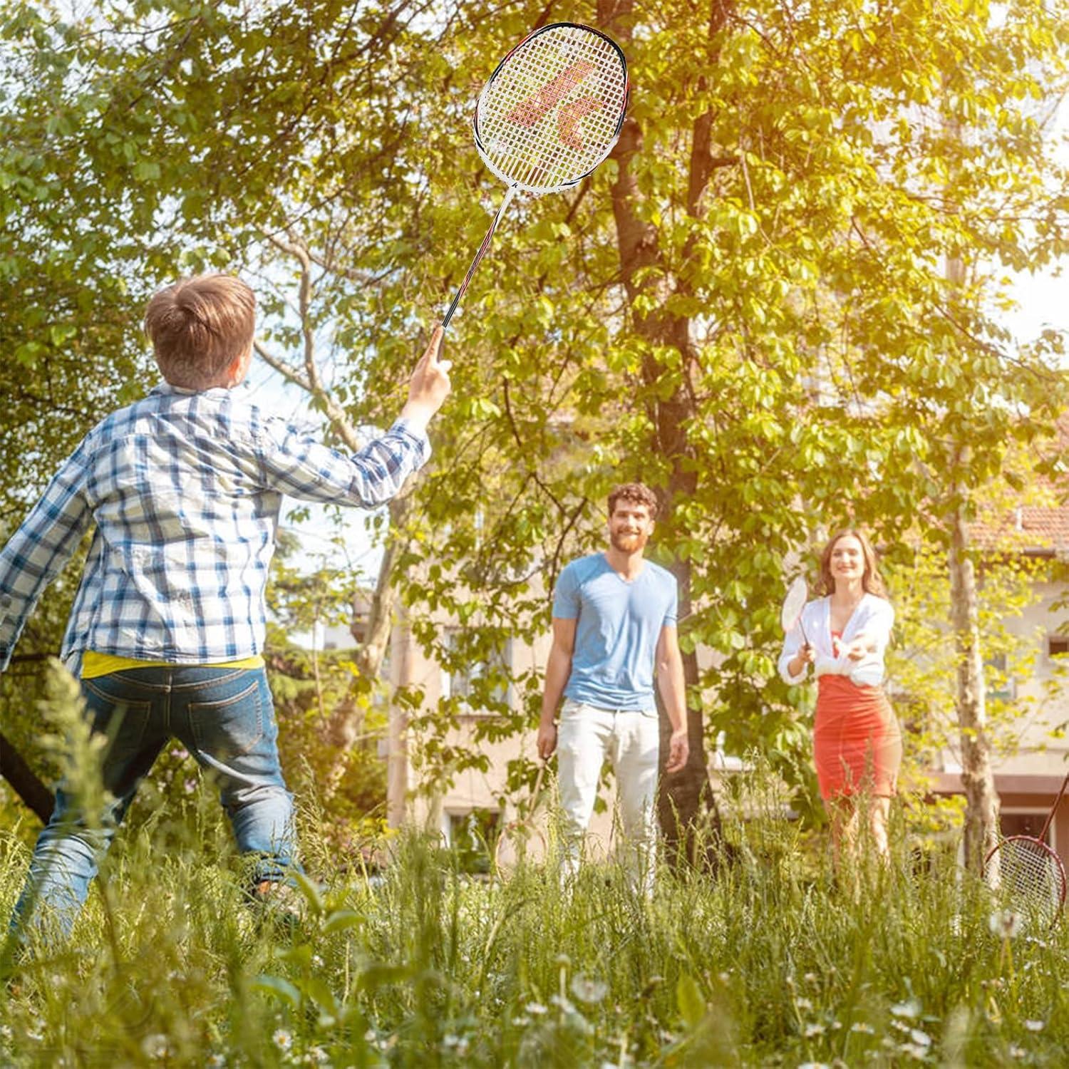 Set de Bádminton Kawasaki 2 Raquetas 3 Volantes Bolsa