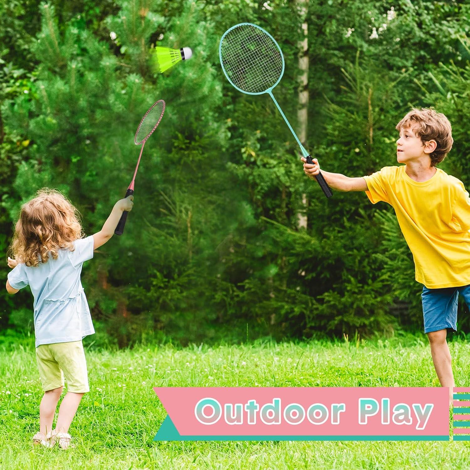 Juego de 12 Raquetas de Bádminton Chitidr con Volantes y Bolsa