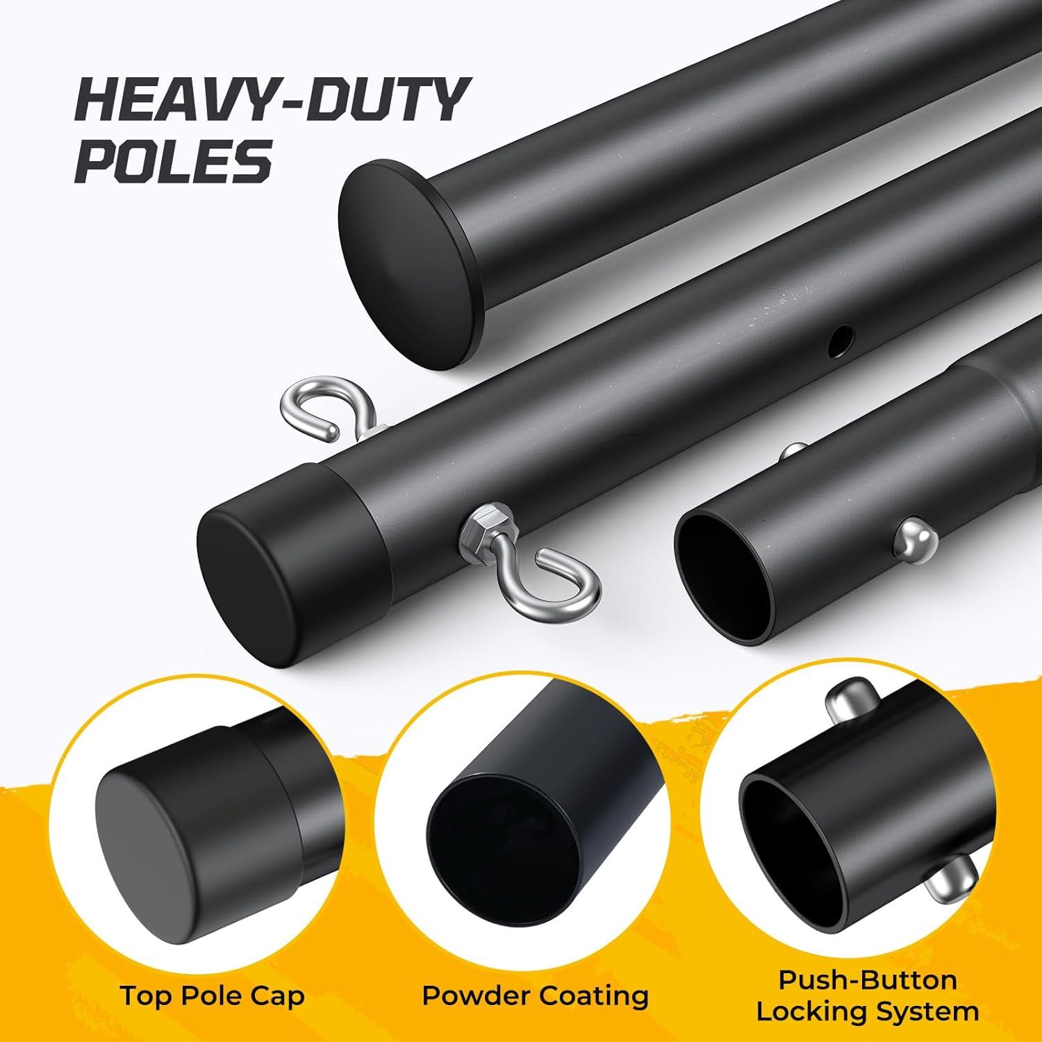 Conjunto de Bádminton Profesional Haokelball 4 Raquetas y Red