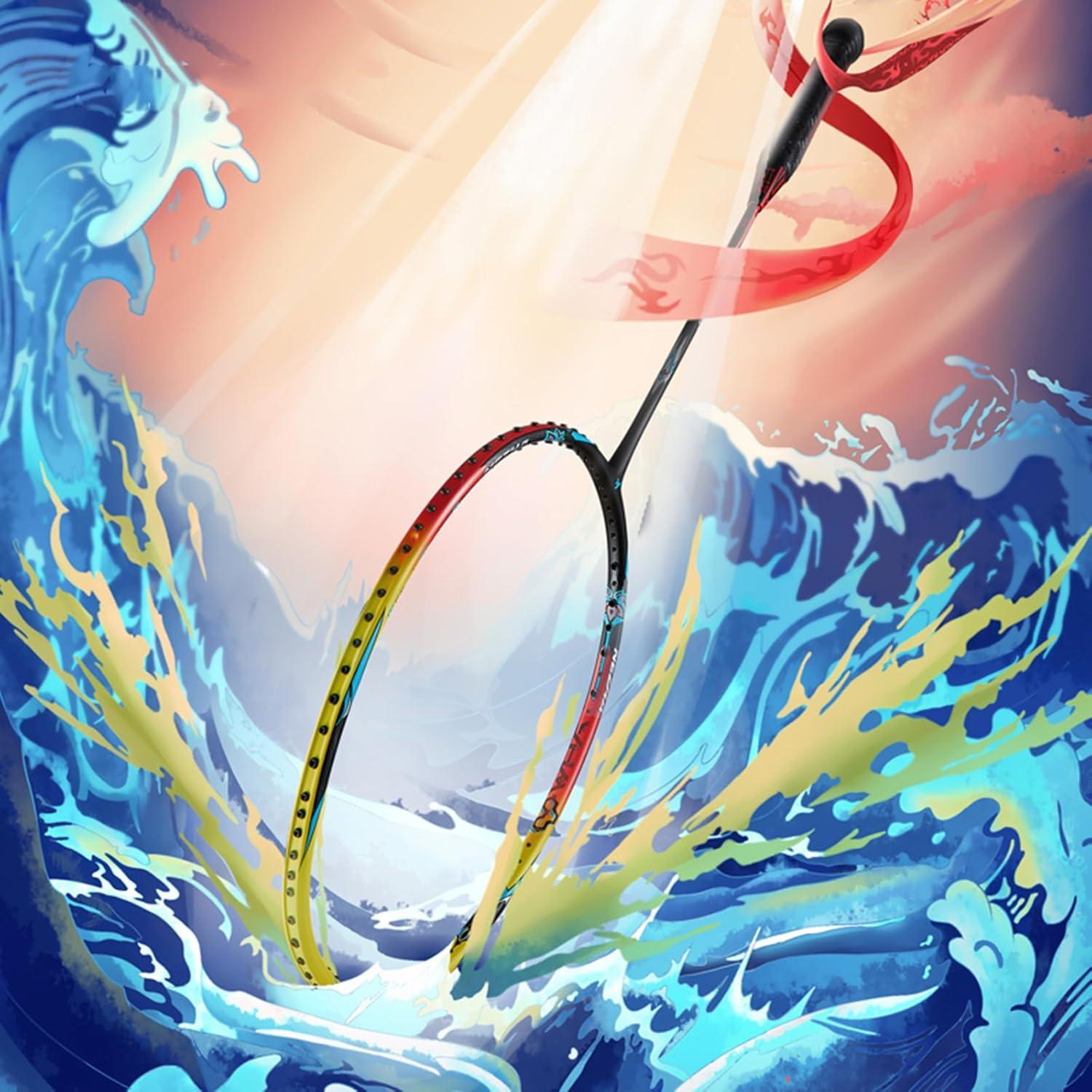 Raqueta de Bádminton Kawasaki Nezha 35 Verde 77g Alta Tensión