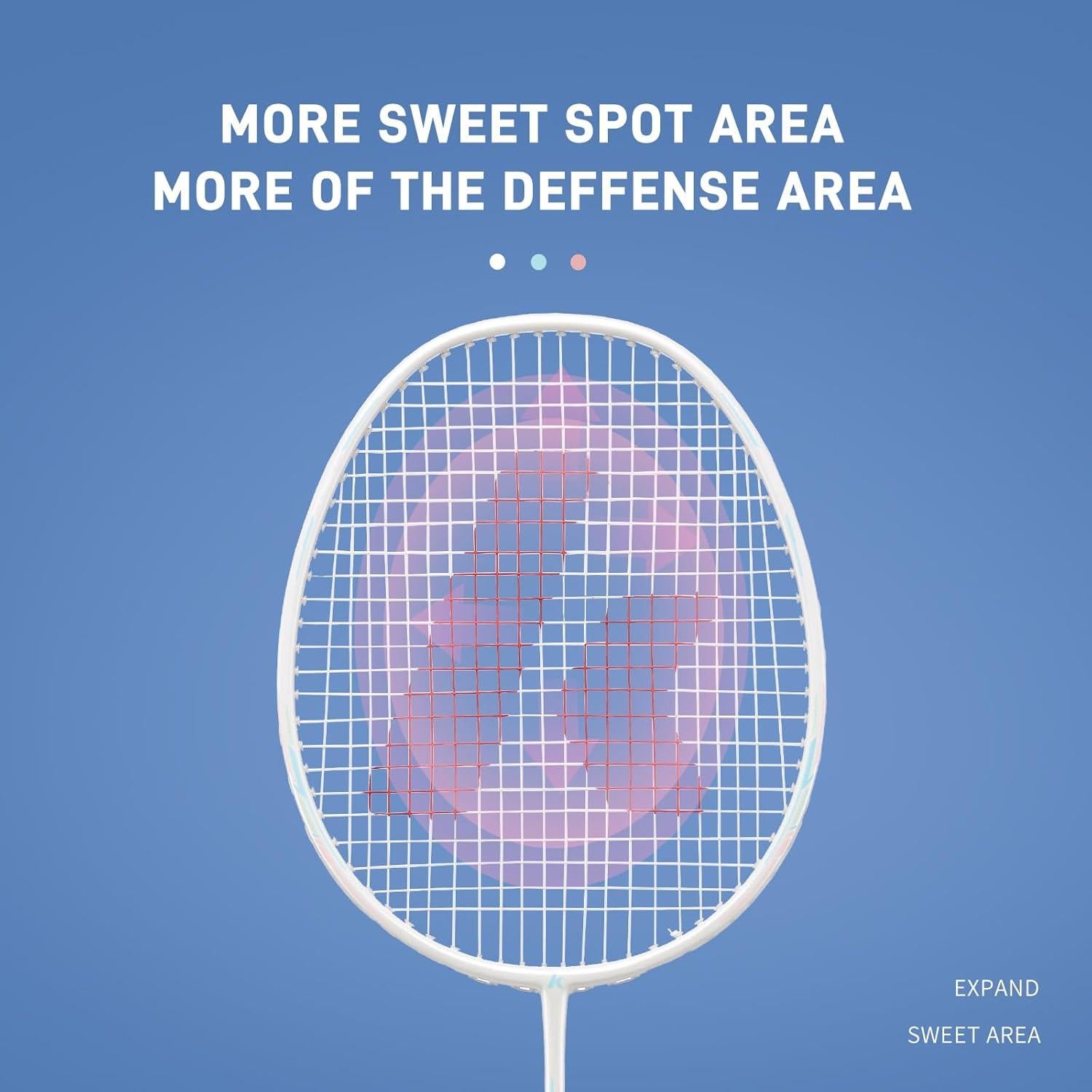 Set de bádminton Kawasaki US-KD-700PRO con 2 raquetas de carbono