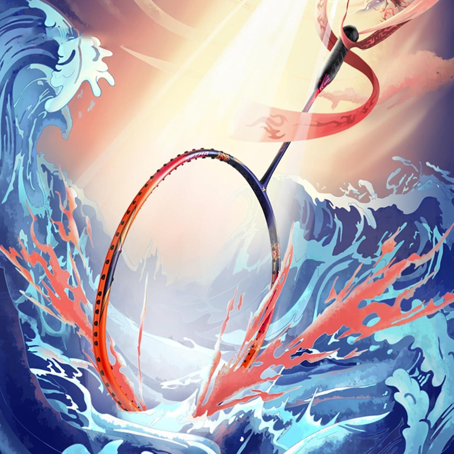 Raqueta de Bádminton Kawasaki NEZHA 35 Naranja 77g Grafito