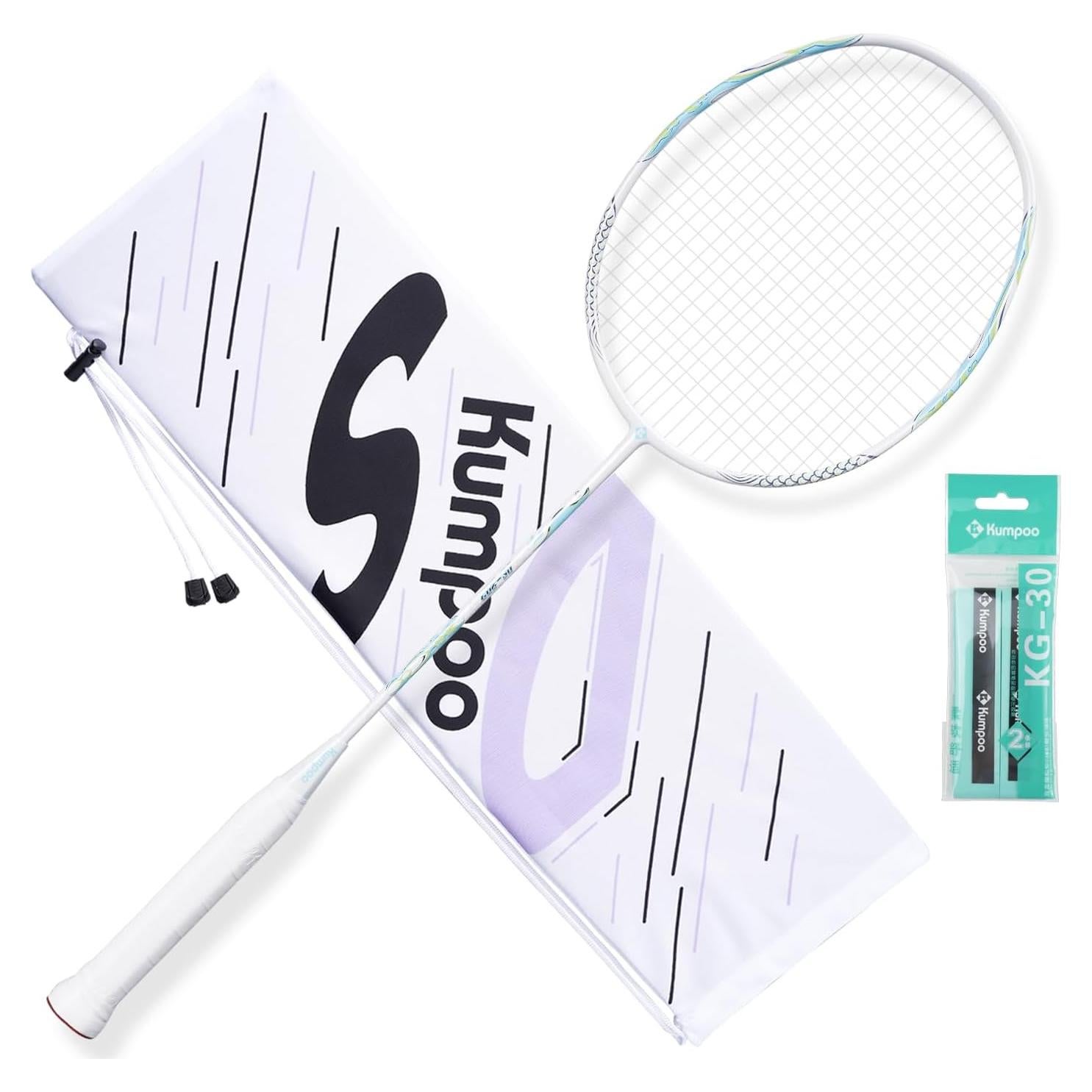 Raqueta de Bádminton KUMPOO DS-203 Fibra de Carbono 75g