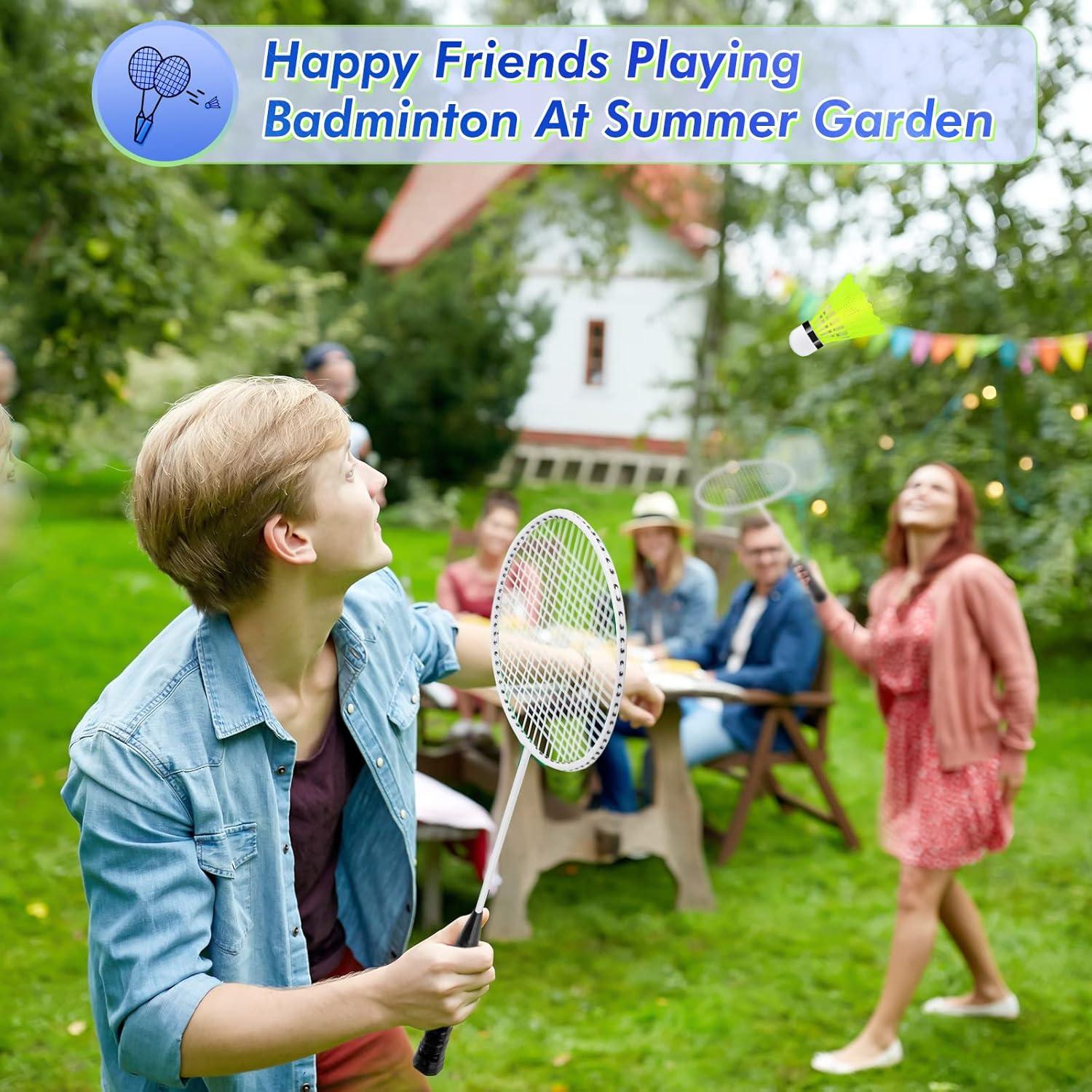 Set de Bádminton Chitidr 20 Raquetas 24 Volantes y 6 Bolsas