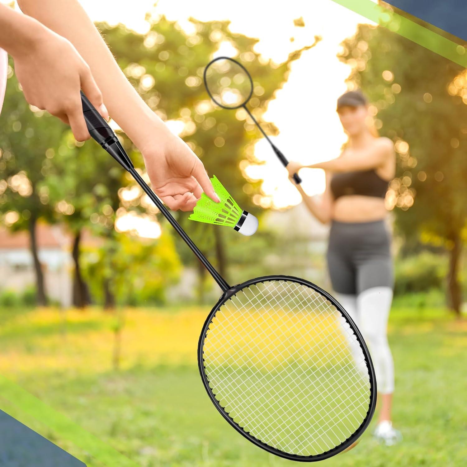 Set de Raquetas de Bádminton Chitidr - 6 Raquetas, 12 Volantes, 3 Bolsas