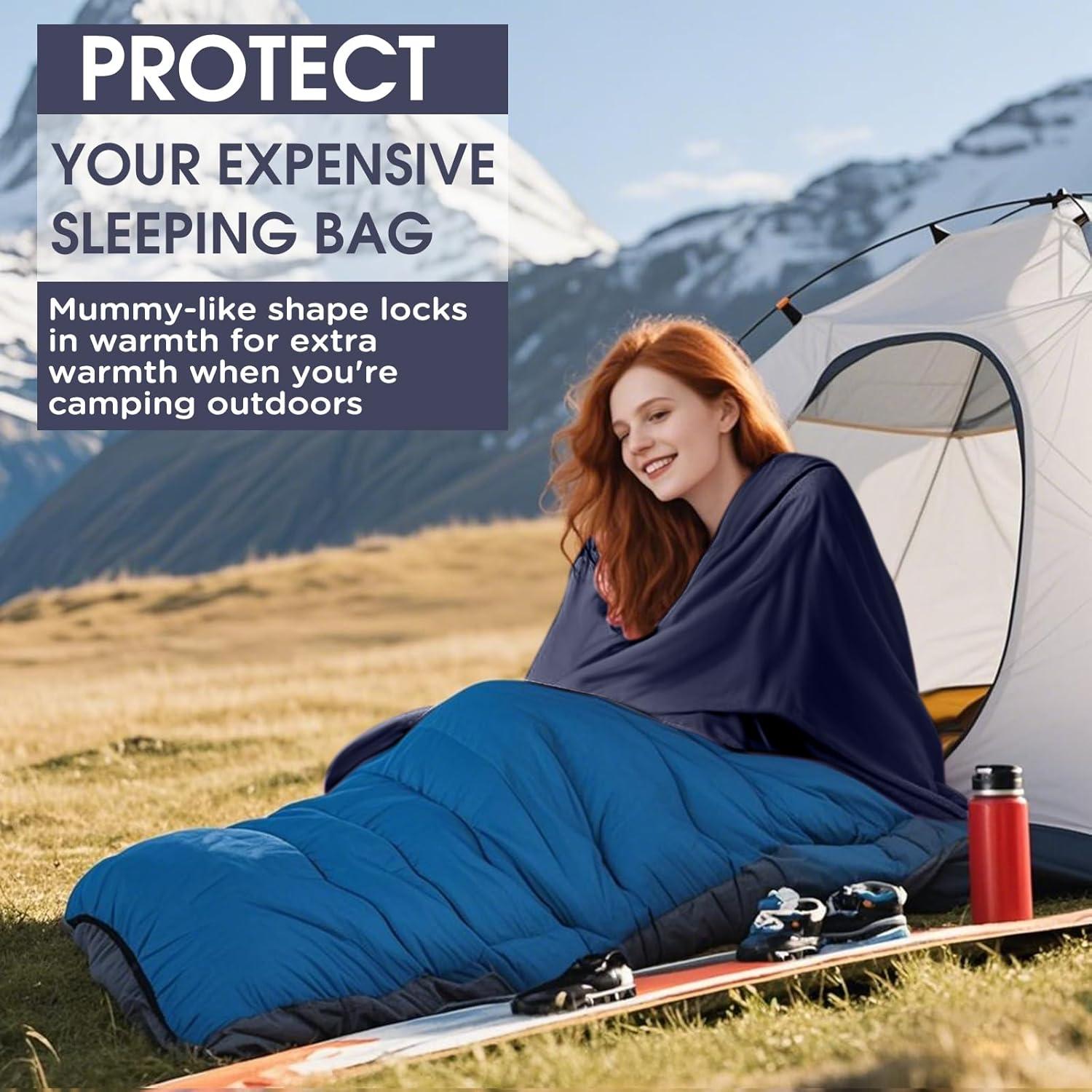 Forro de Saco de Dormir Ultraligero JAICOM 220x80 cm Azul