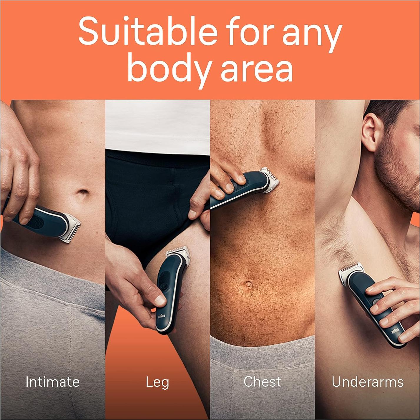 Body Groomer Braun Serie 5 BG5360, Impermeable, 100 min Uso