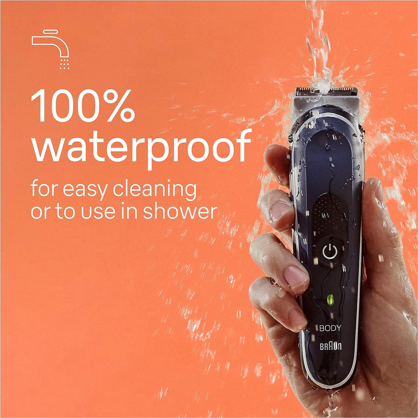 Body Groomer Braun Serie 5 BG5360, Impermeable, 100 min Uso