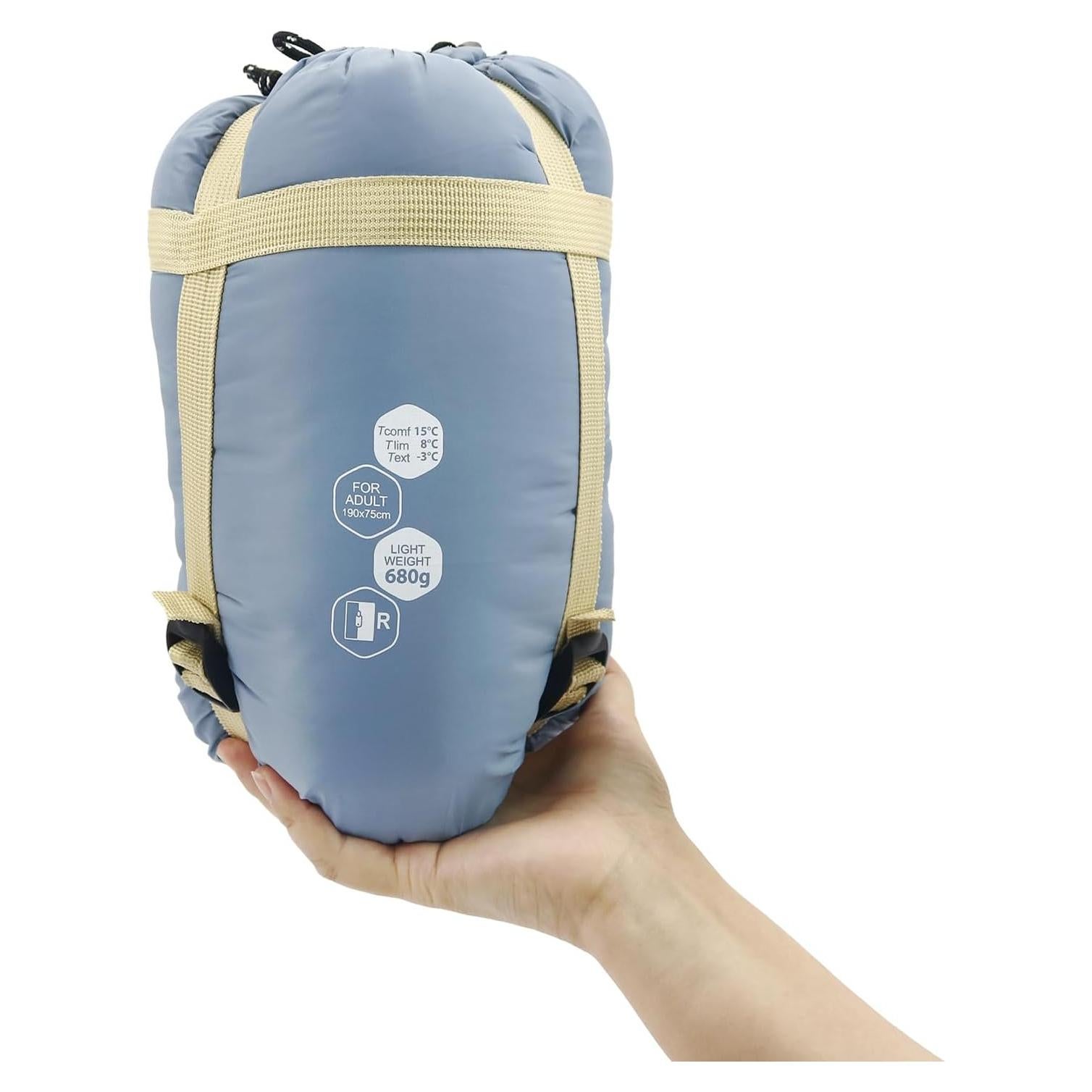 Saco de dormir ultraligero NewDoar CBG017-BlueM 10-21°C