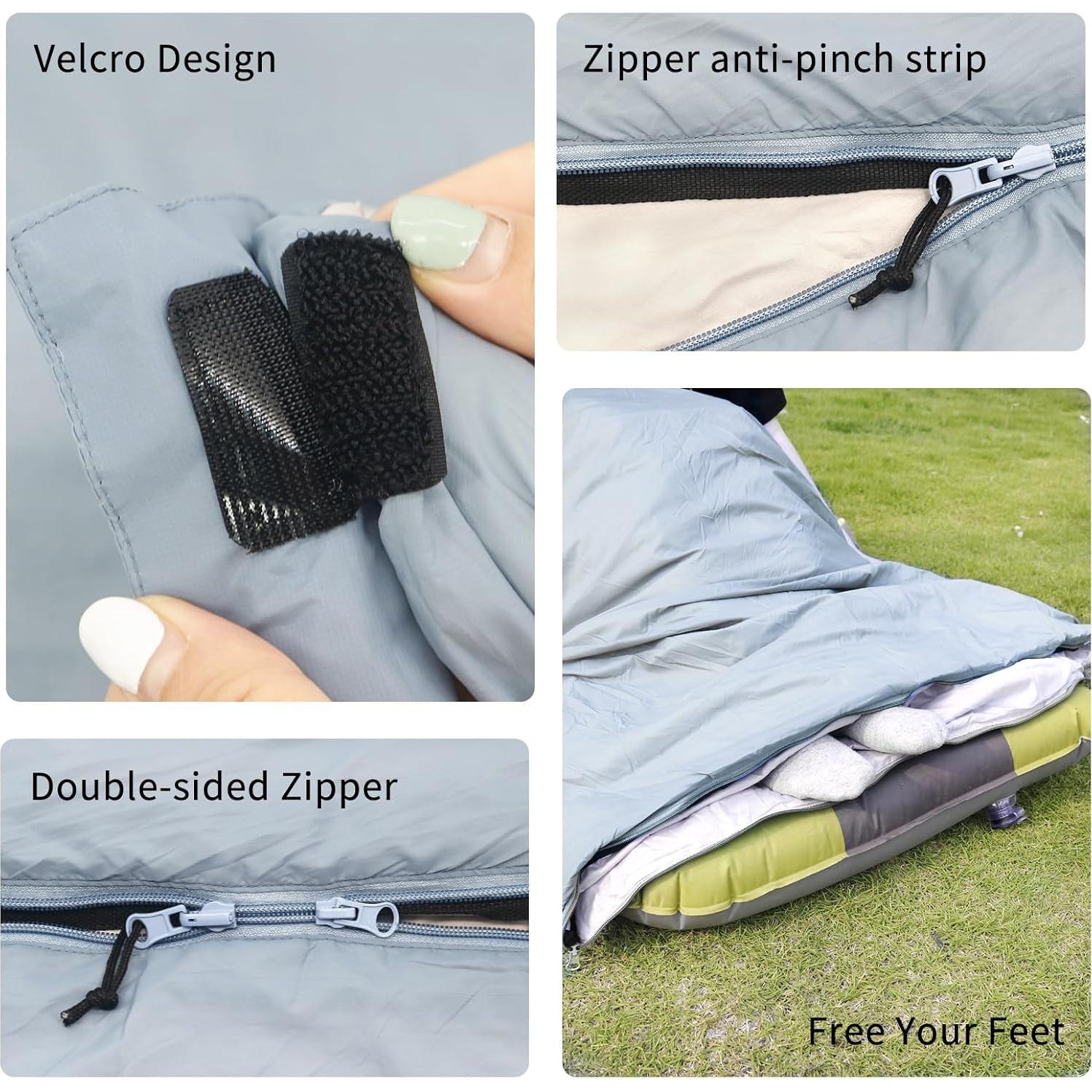 Saco de dormir ultraligero NewDoar CBG017-BlueM 10-21°C