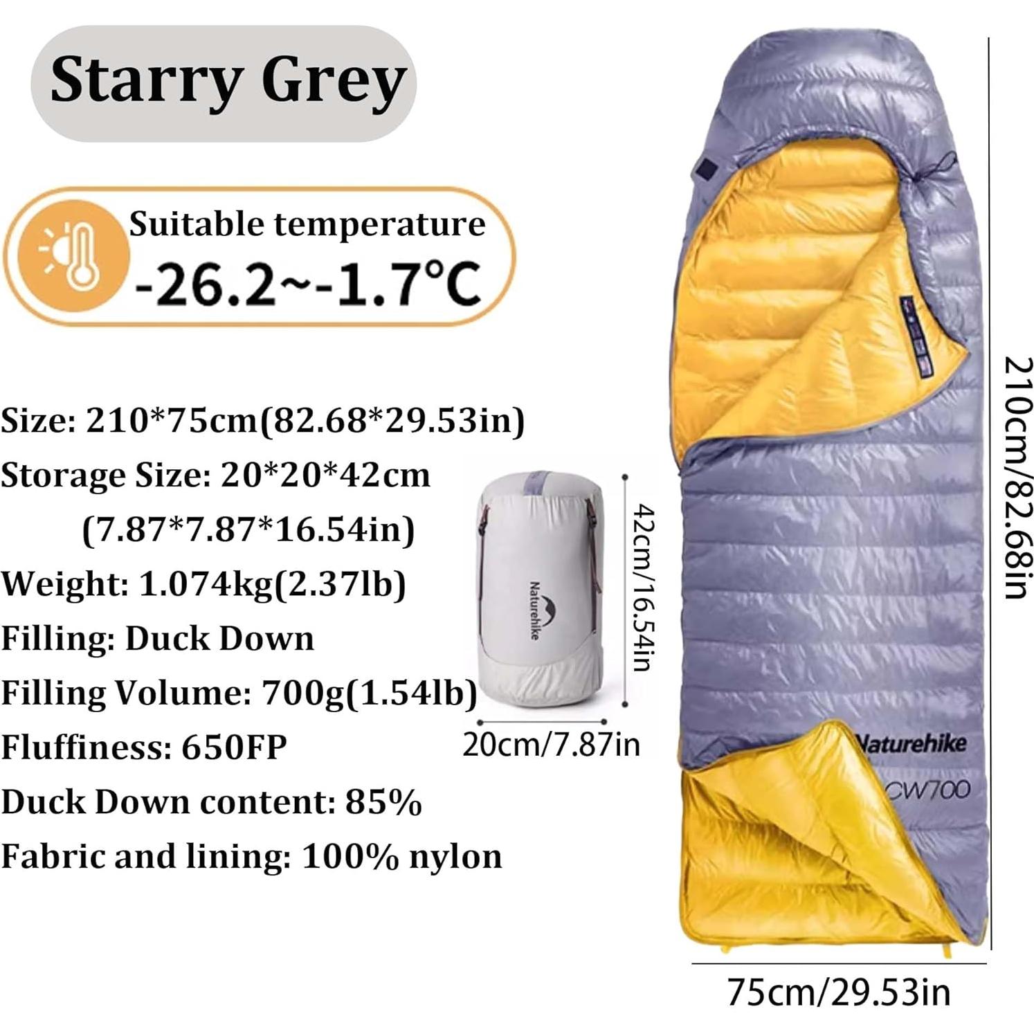 Saco de Dormir Ultraligero Windhike WH -26.2°C a -1.7°C