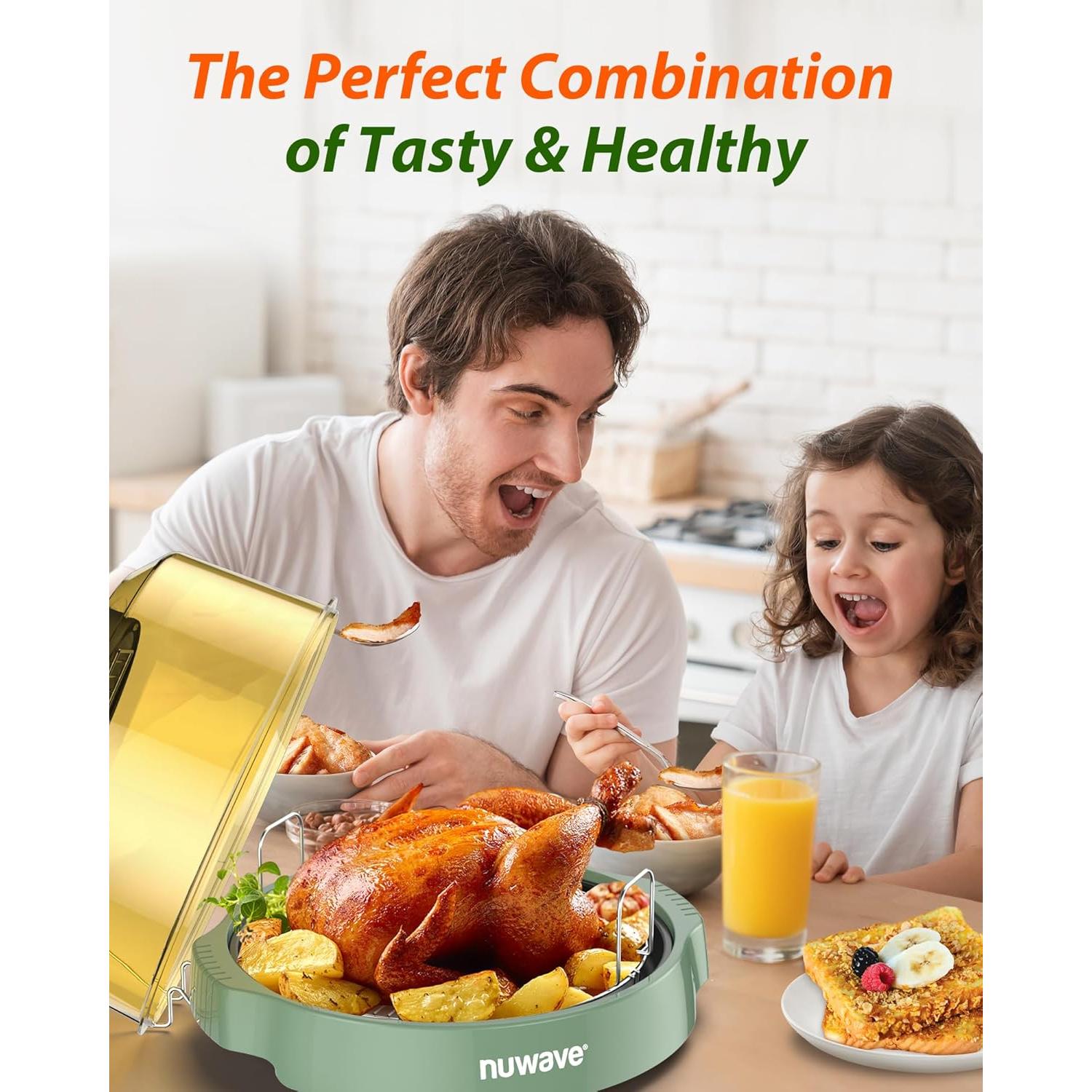 Horno Freidora de Aire Nuwave Pro Plus 2 4.54kg Oliva Silvestre