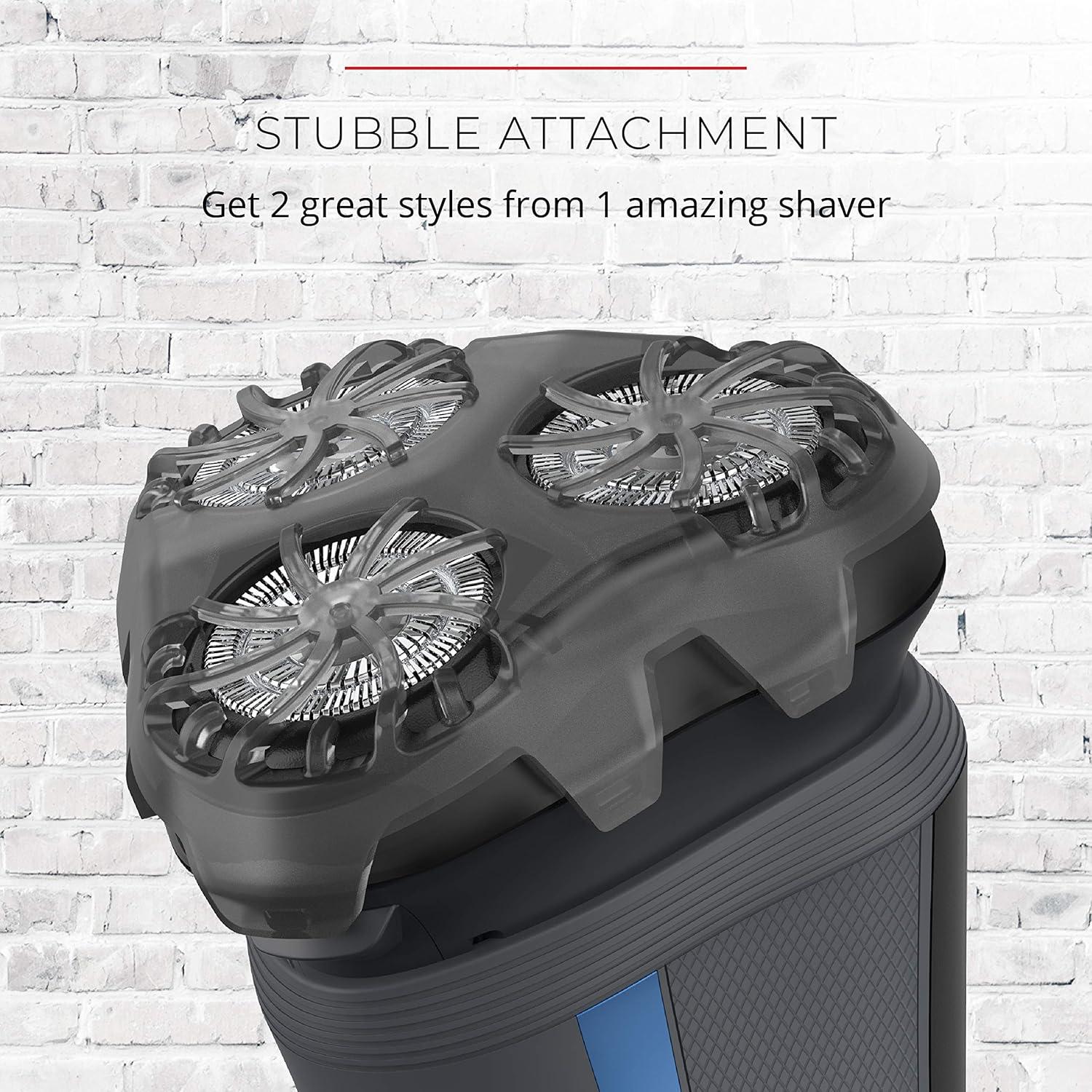 Afeitadora Rotativa Inalámbrica Remington R5000, Titanio, 60 min