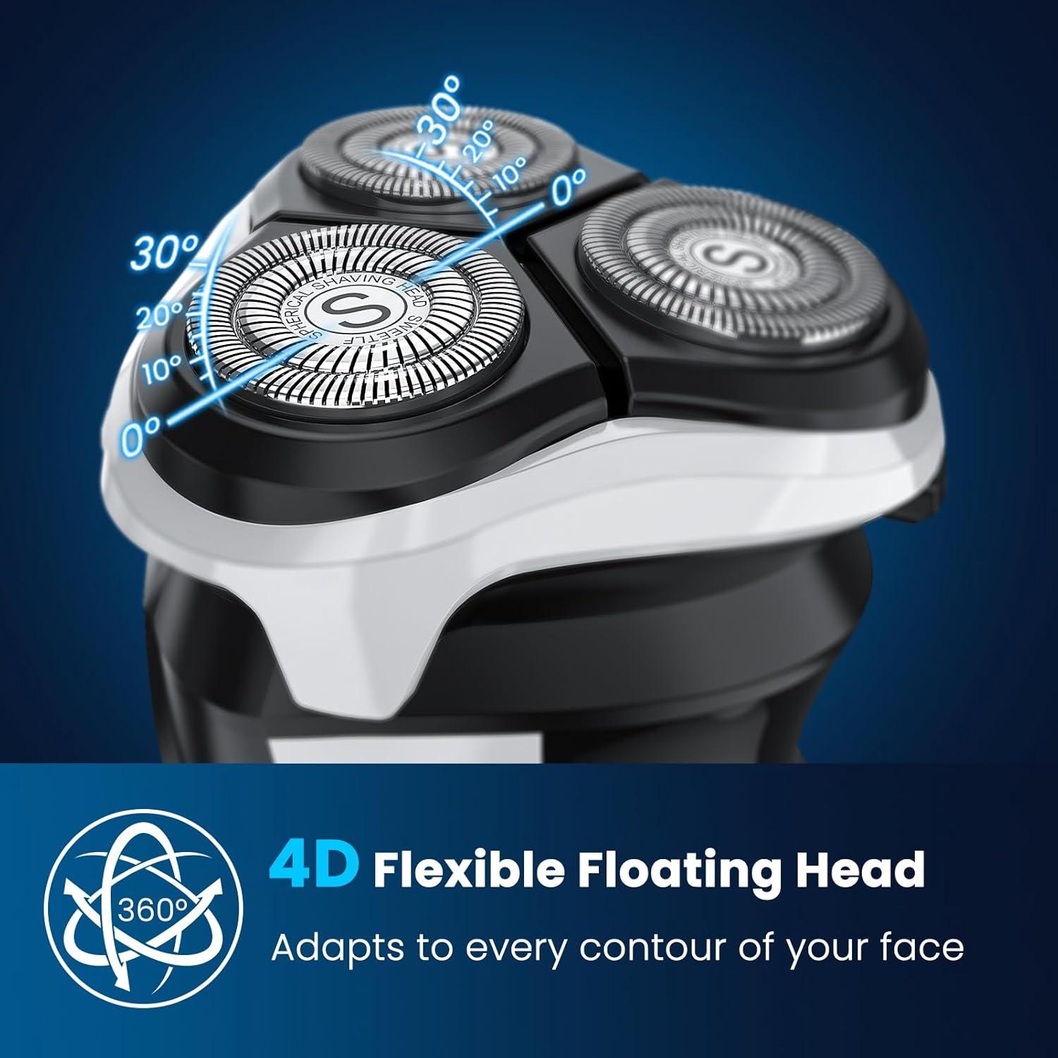 Afeitadora eléctrica SweetLF SWS7105 rotativa 3D impermeable