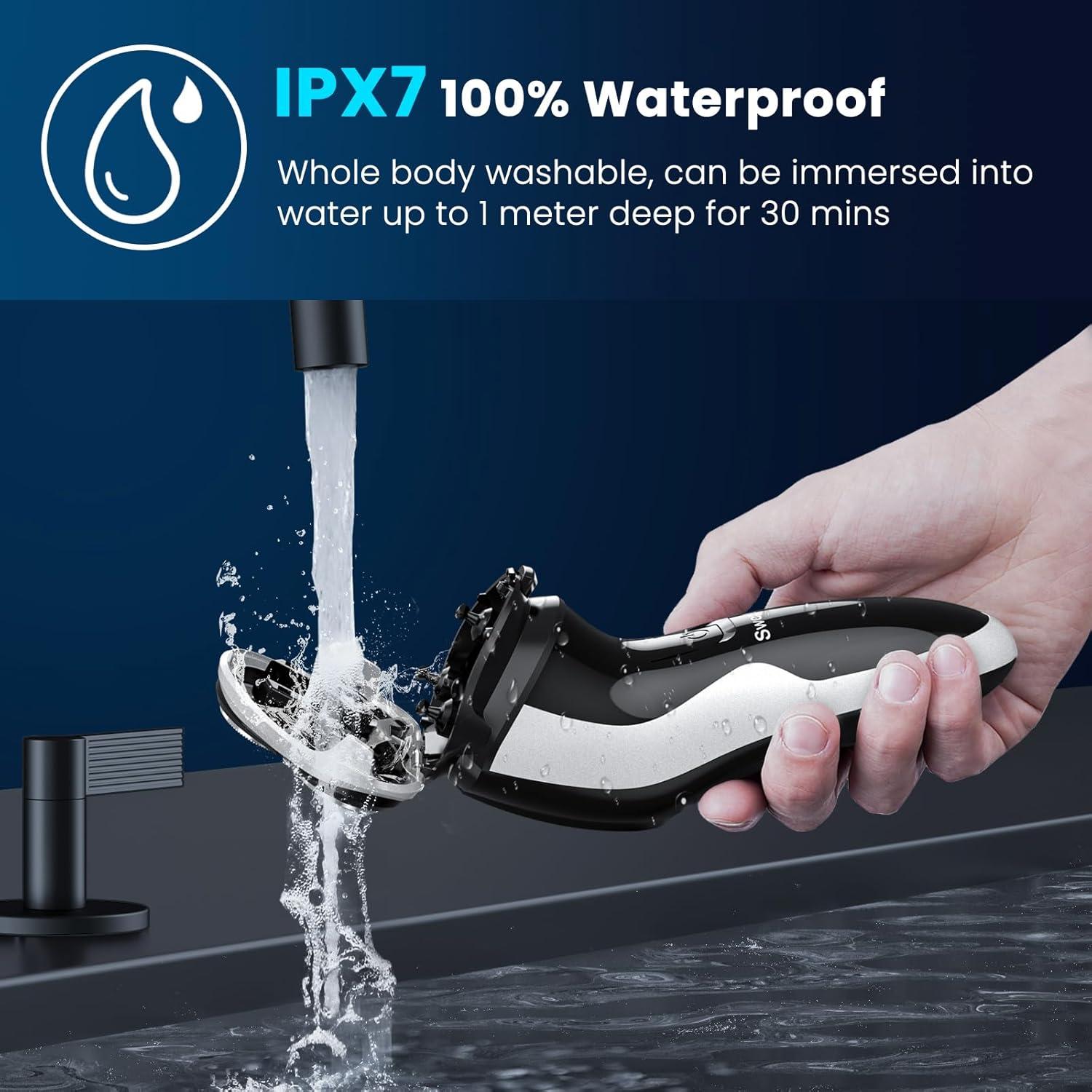 Afeitadora eléctrica SweetLF SWS7105 rotativa 3D impermeable