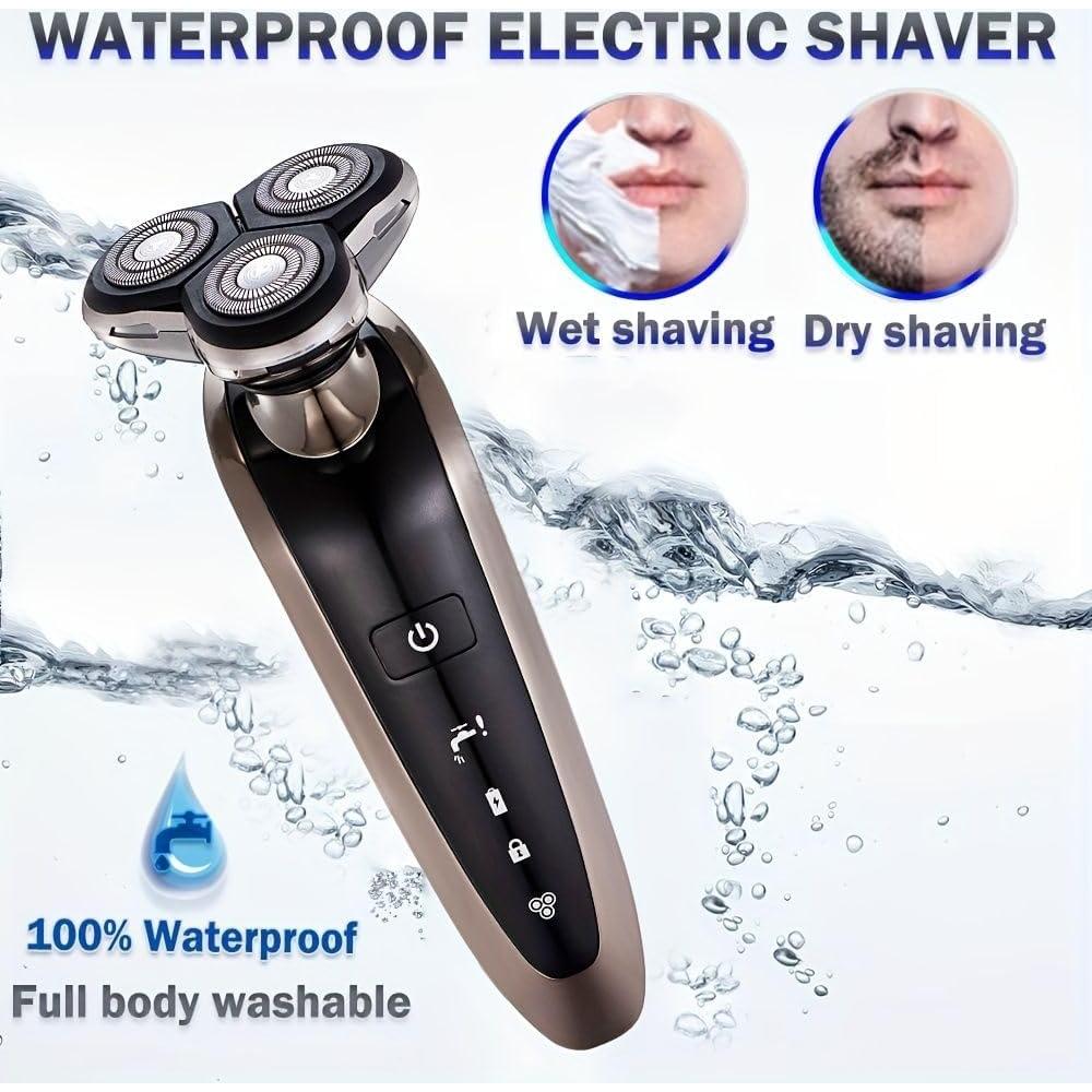 Afeitadora eléctrica Roziapro para hombres IPX6 recargable