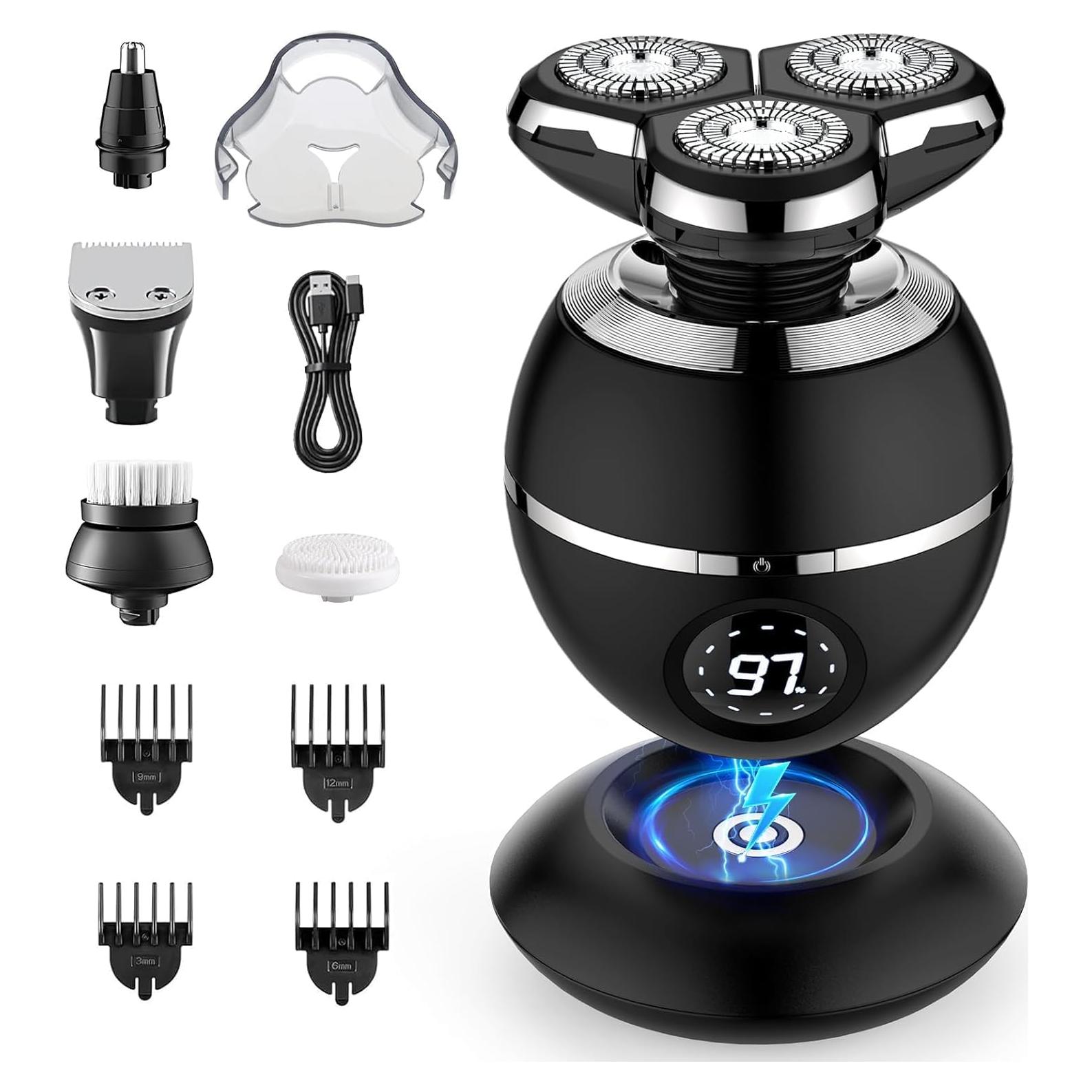 Afeitadora eléctrica 5 en 1 ETENTOUS RQ8870, recargable IPX7