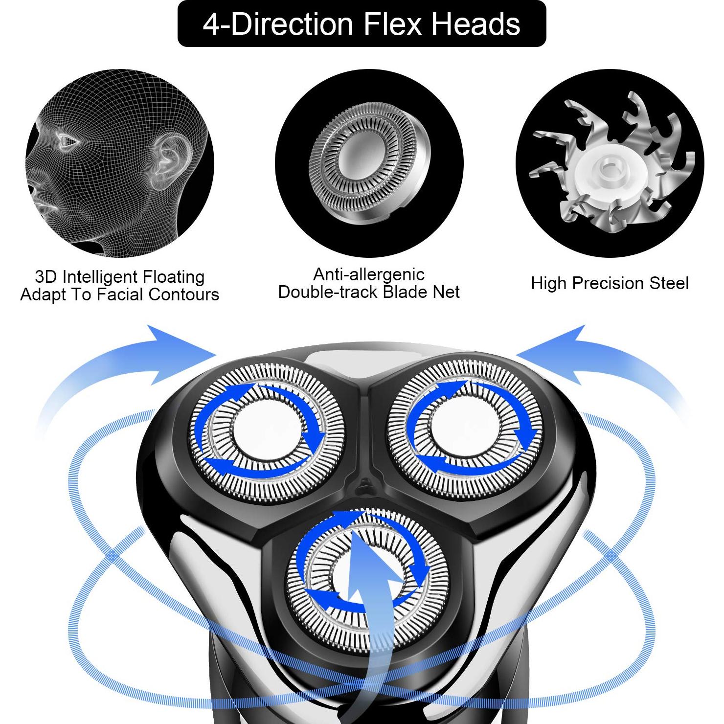 Cortadora de Cabello Eléctrica SURKER 3 en 1 Impermeable USB