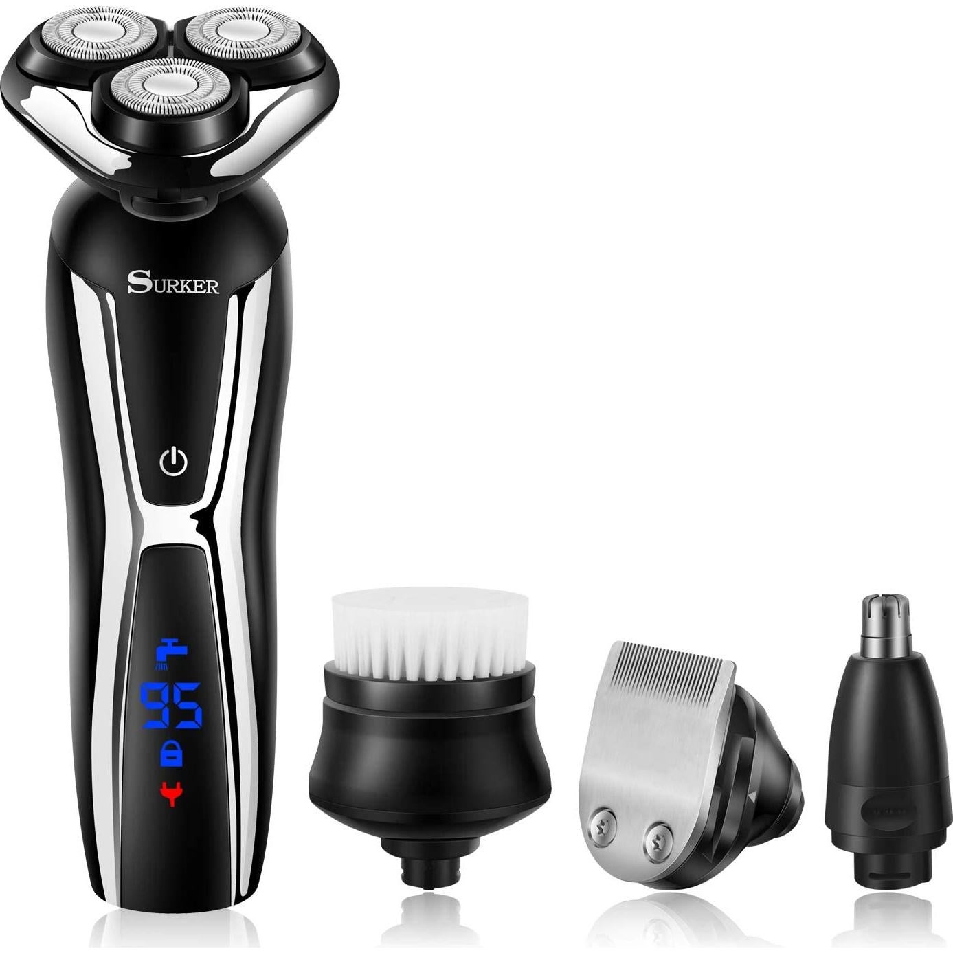 Cortadora de Cabello Eléctrica SURKER 3 en 1 Impermeable USB