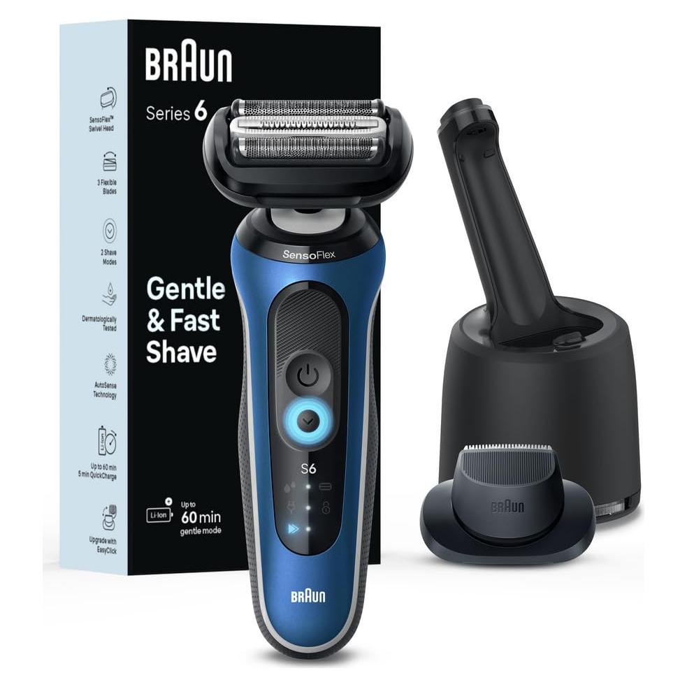 Afeitadora Eléctrica Braun Serie 6 6172cc, Húmedo y Seco
