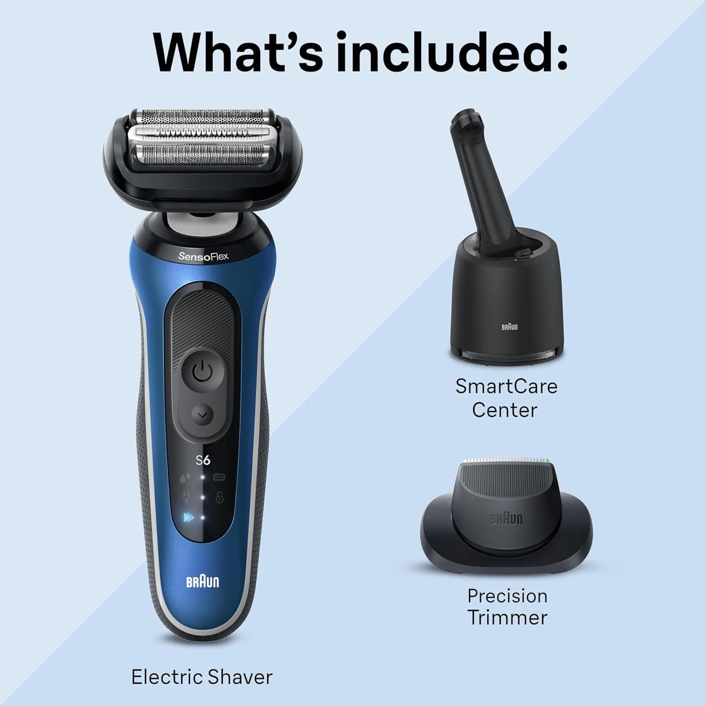 Afeitadora Eléctrica Braun Serie 6 6172cc, Húmedo y Seco