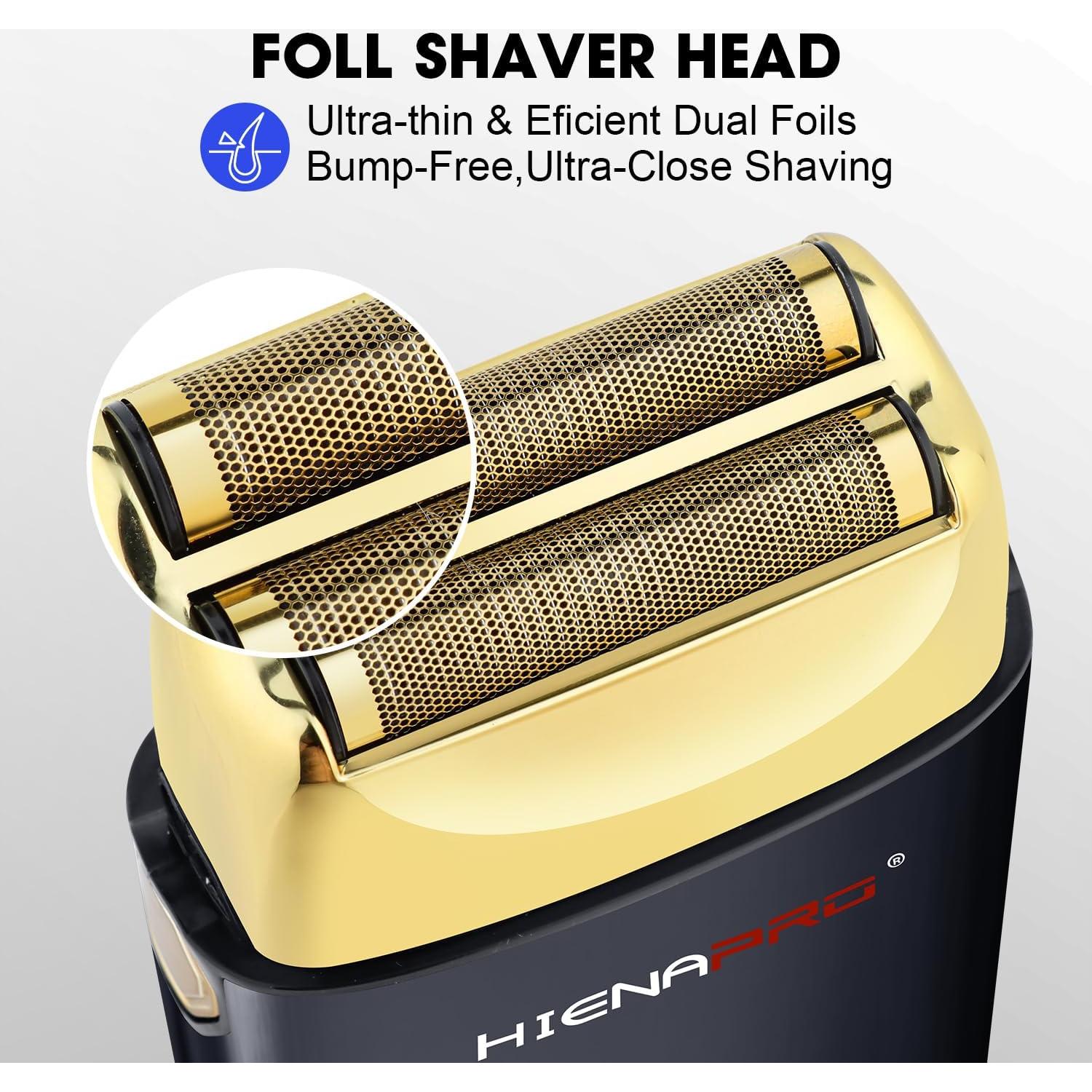 Afeitadora Eléctrica Doble de Lámina HIENA PRO HYN-809, Inalámbrica