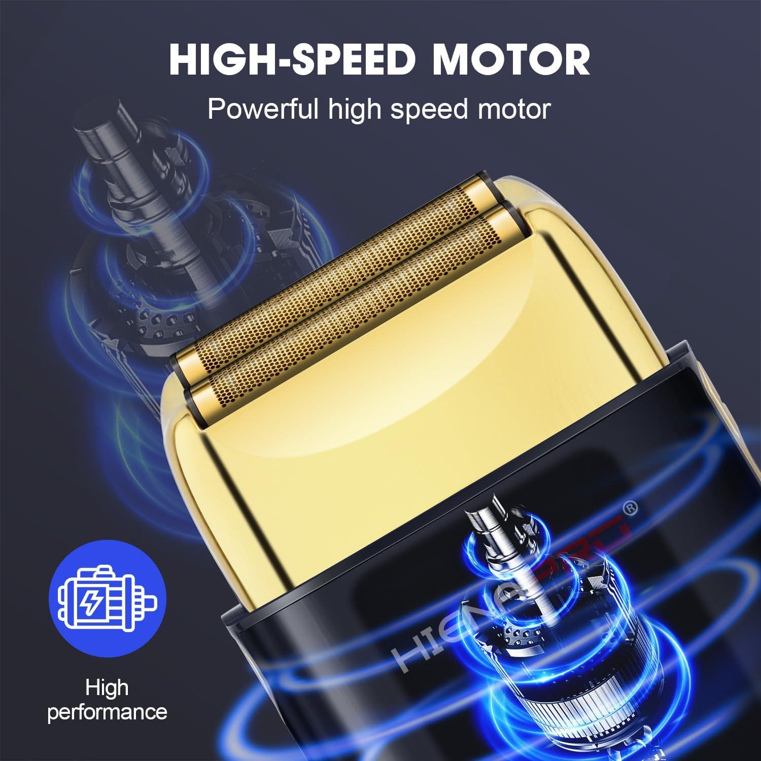 Afeitadora Eléctrica Doble de Lámina HIENA PRO HYN-809, Inalámbrica