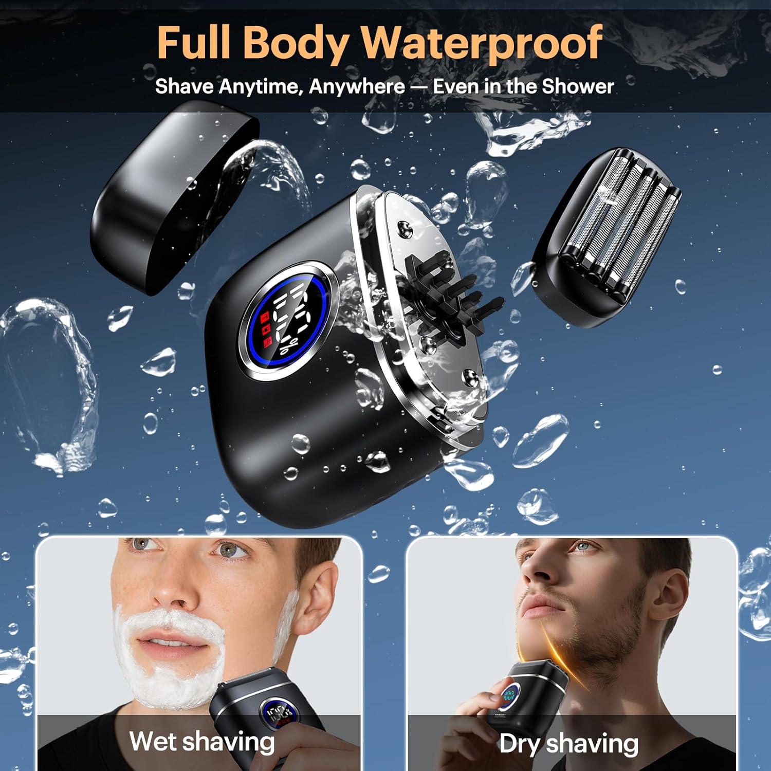 Afeitadora eléctrica TOPWILL FX80 5 cuchillas USB-C impermeable