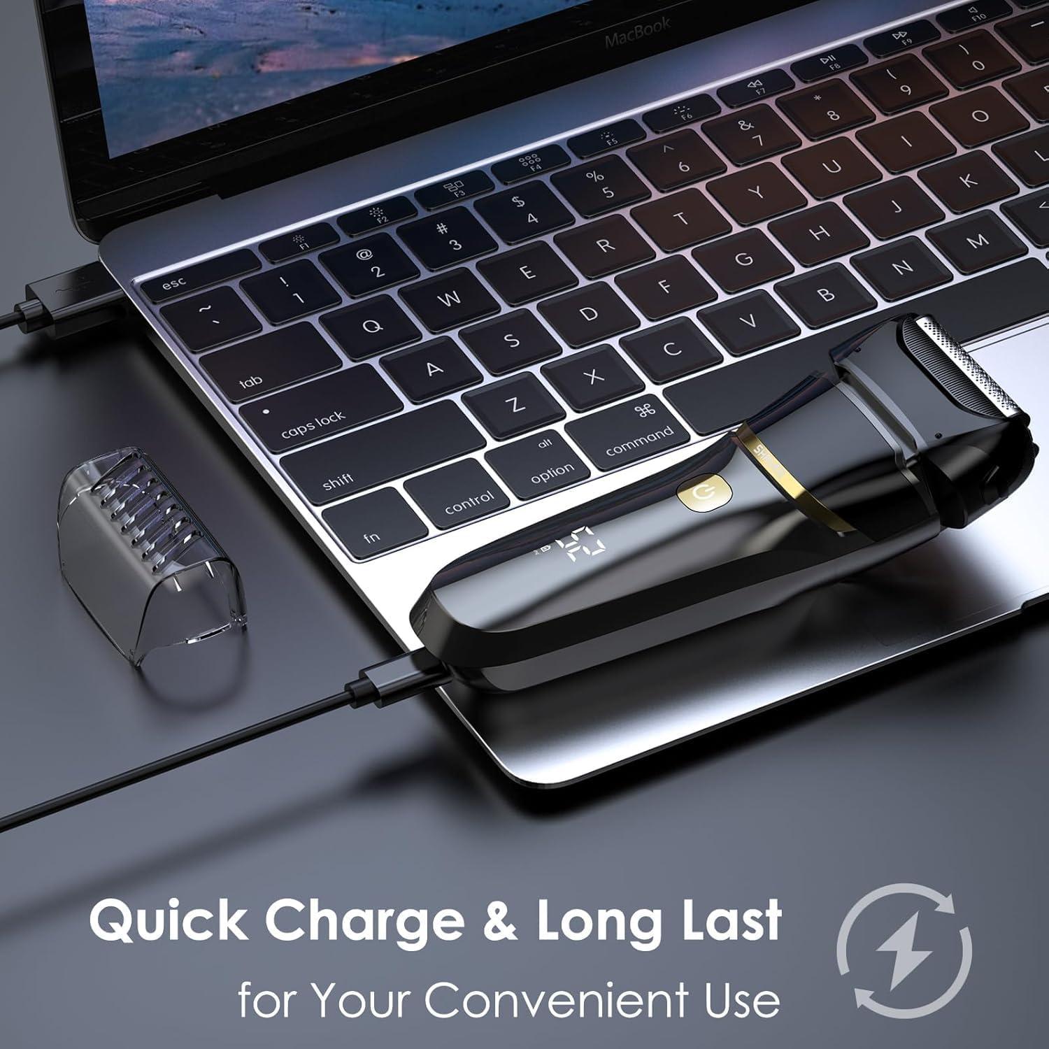 Afeitadora eléctrica Orvina 90 recargable a prueba de agua LED