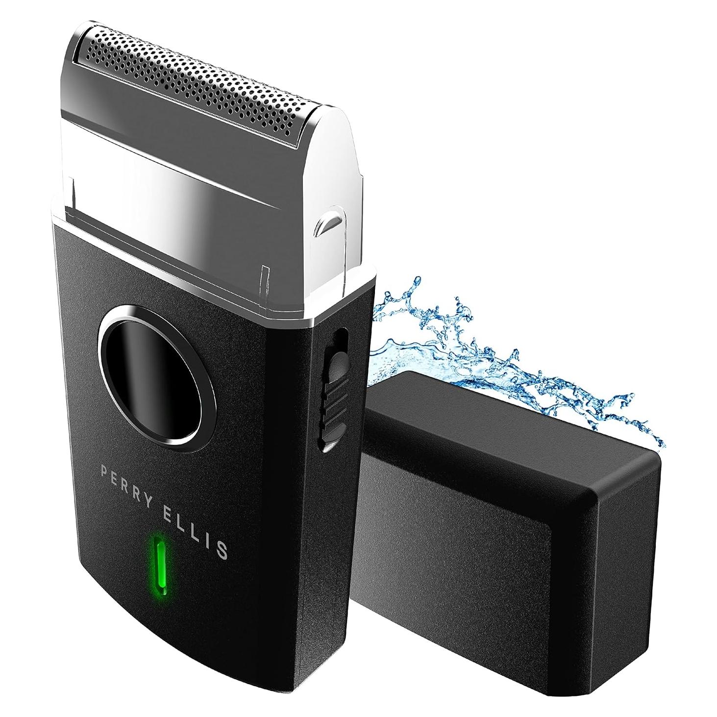 Afeitadora Eléctrica de Viaje Perry Ellis PM203 Resistente al Agua