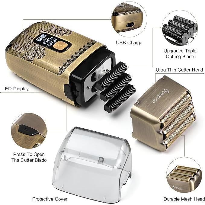 Kit de Recortadora y Afeitadora Scttomon H202 Inalámbrico