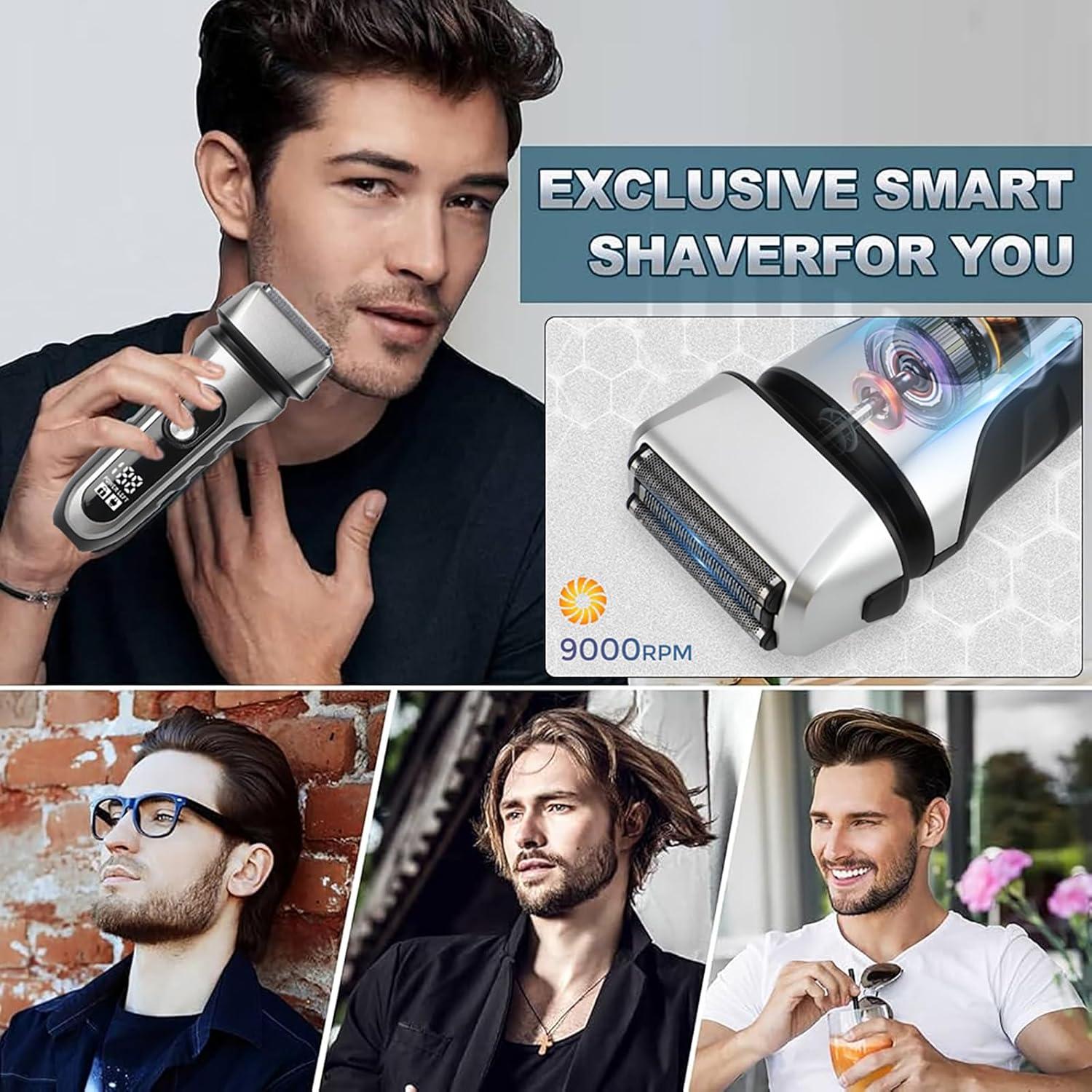 Afeitadora eléctrica Famhnto LF-TF03 impermeable 60 min