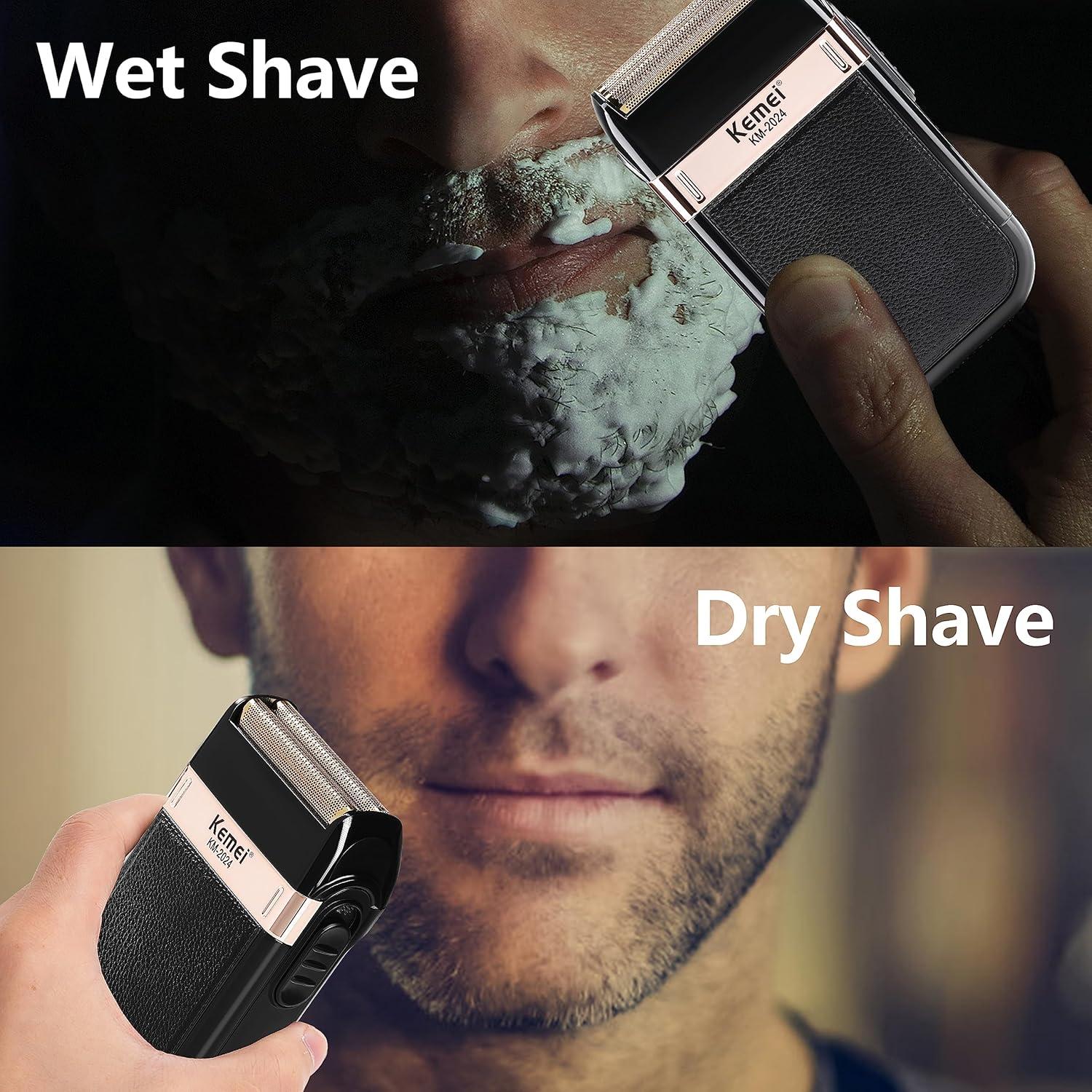 Afeitadora Eléctrica KEMEI KM-2024 Impermeable Recargable