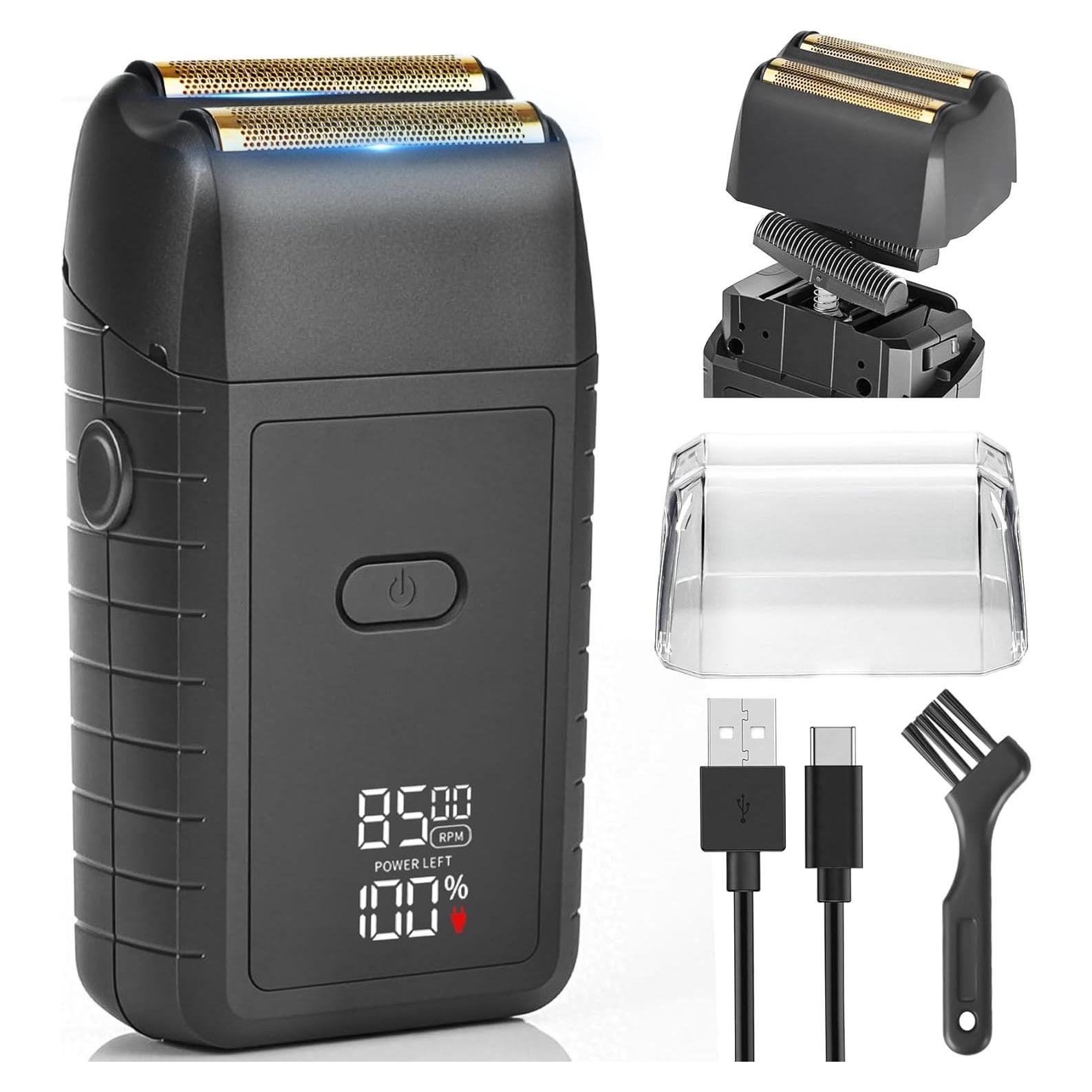 Afeitadora eléctrica JASTT 888 con cuchillas flotantes y 2 velocidades