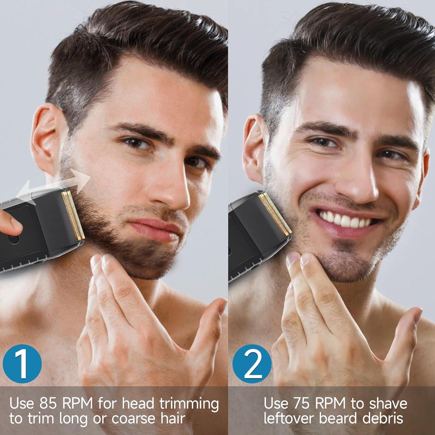 Afeitadora eléctrica JASTT 888 con cuchillas flotantes y 2 velocidades