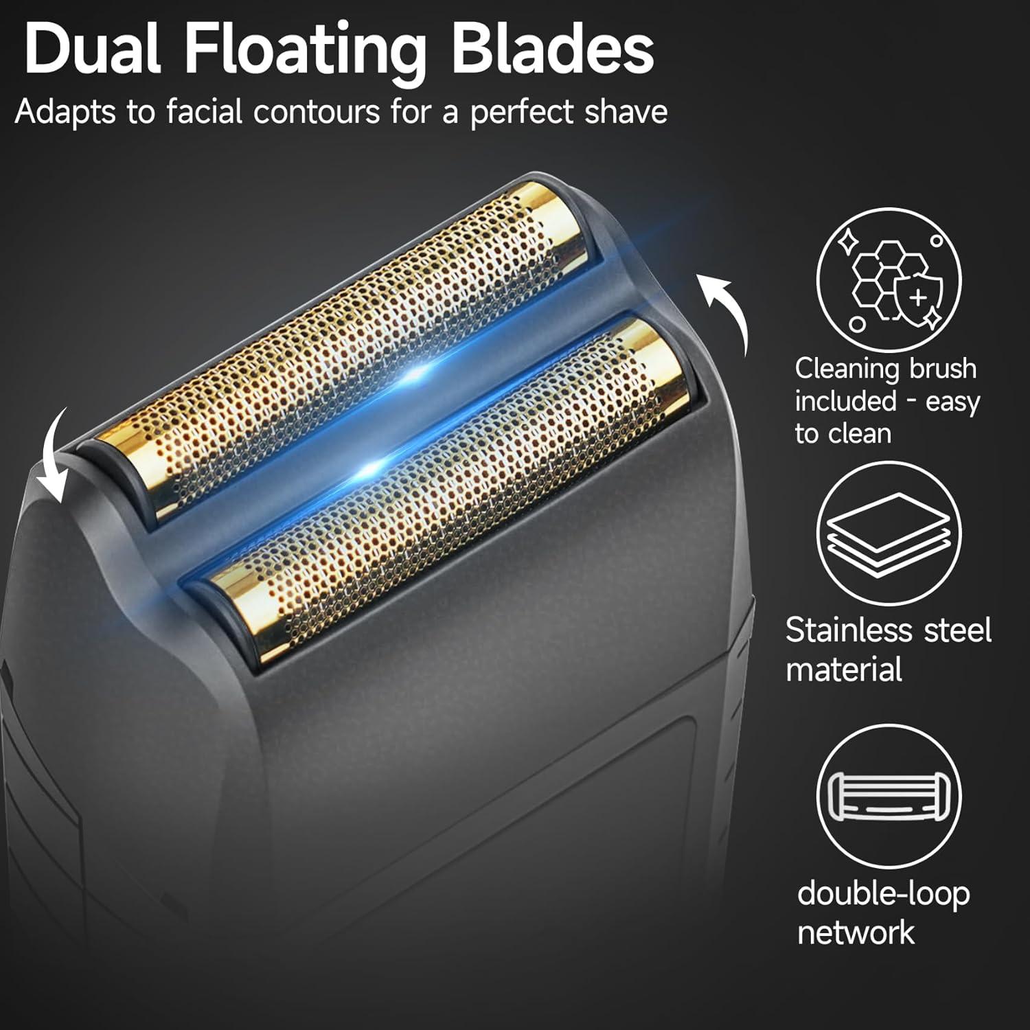 Afeitadora eléctrica JASTT 888 con cuchillas flotantes y 2 velocidades