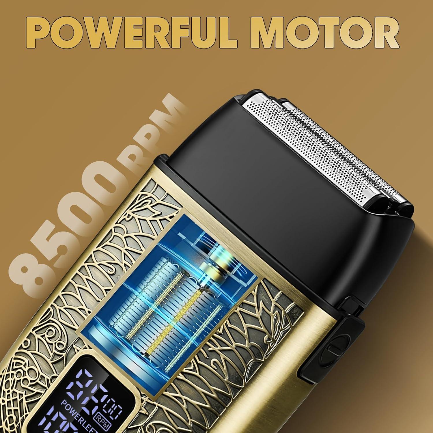 Afeitadora eléctrica Dumite 3010 con motor potente y triple lámina