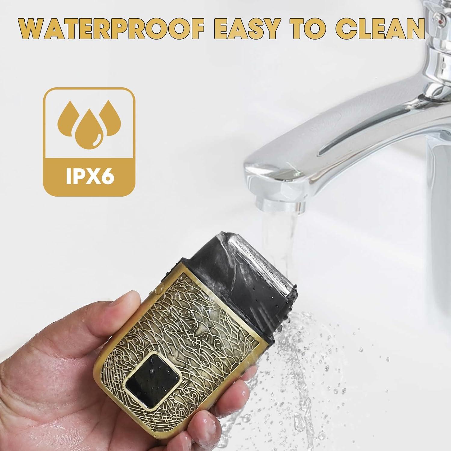 Afeitadora eléctrica Dumite 3010 con motor potente y triple lámina