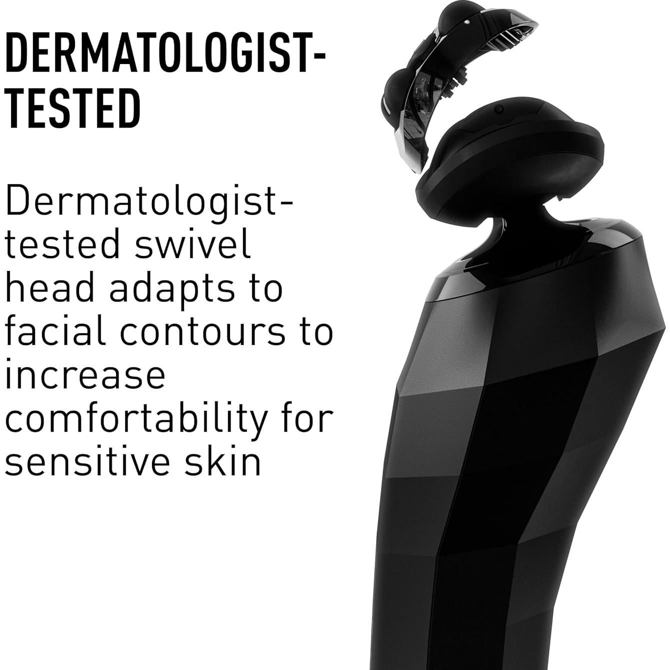 Afeitadora Eléctrica Bevel para Hombres, Impermeable, Carga Rápida