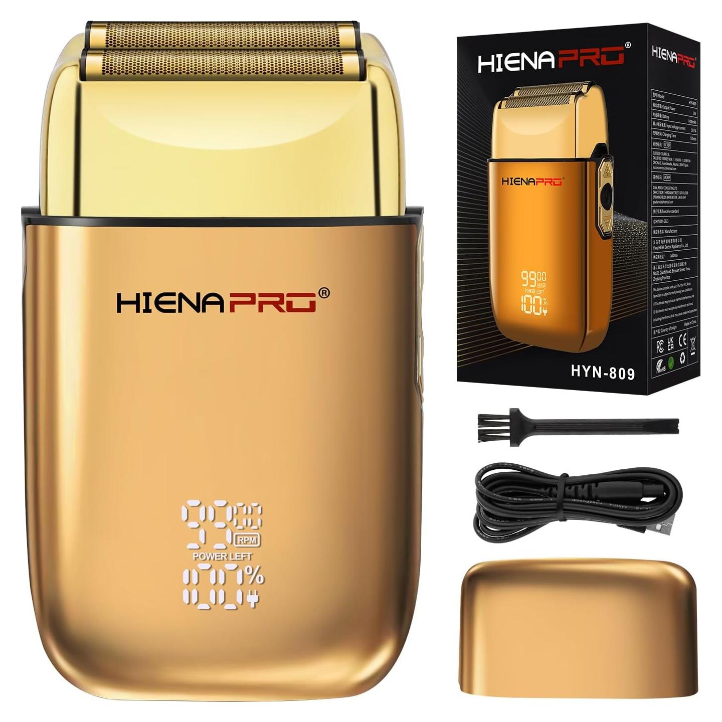 Afeitadora de Lámina Doble Barber HIENA PRO Inalámbrica USB