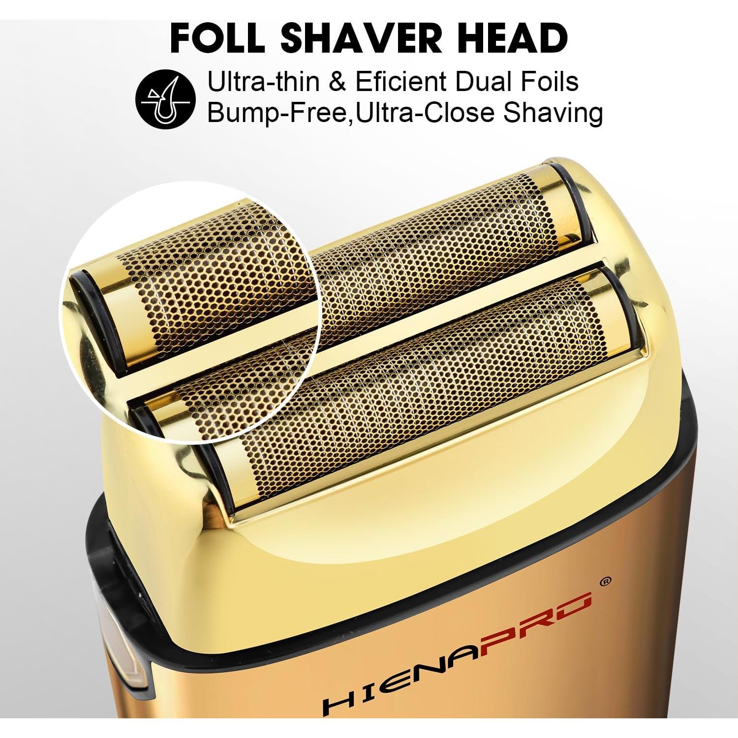 Afeitadora de Lámina Doble Barber HIENA PRO Inalámbrica USB