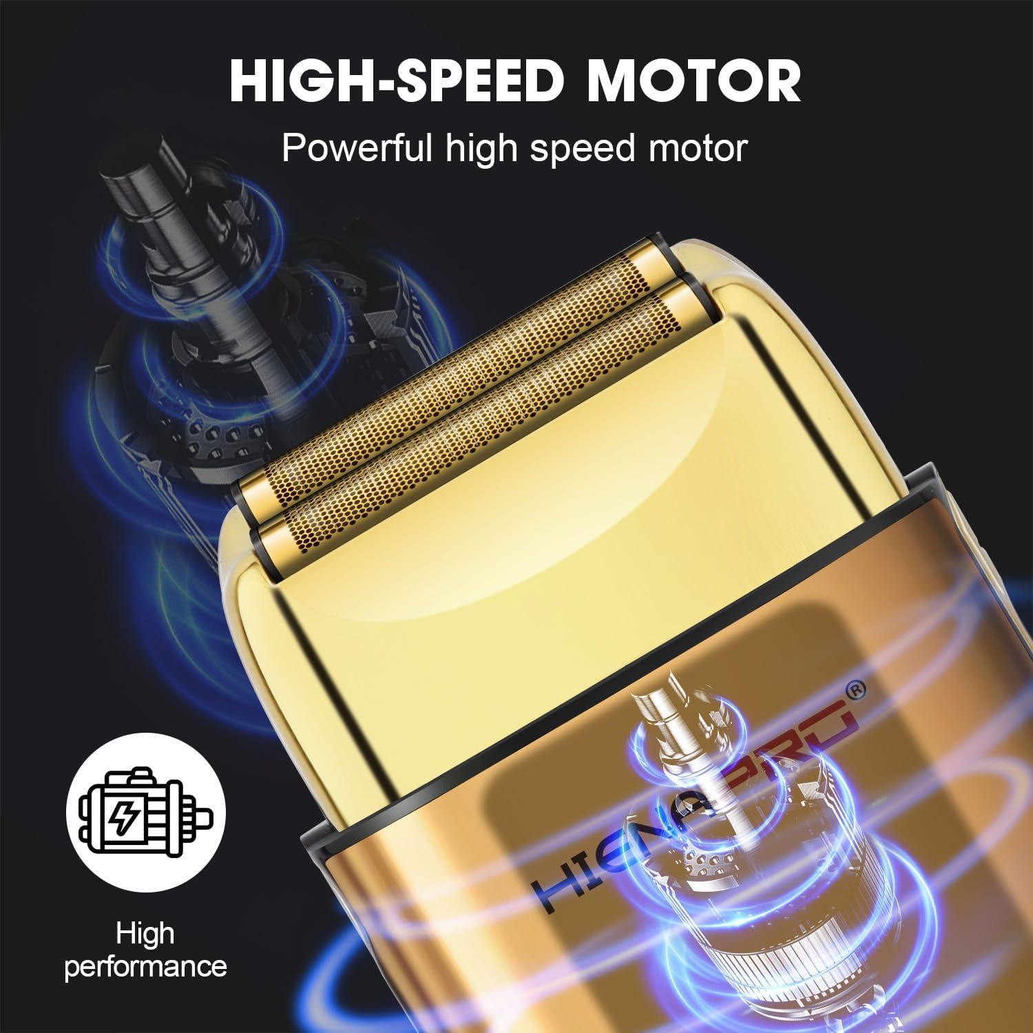 Afeitadora de Lámina Doble Barber HIENA PRO Inalámbrica USB