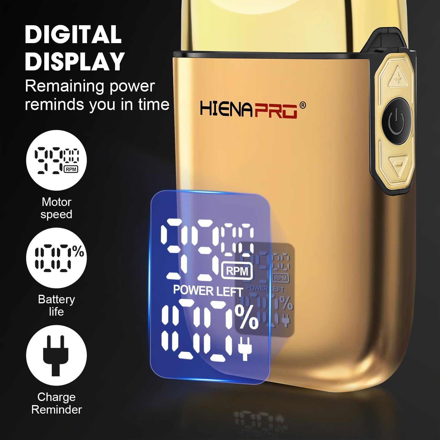 Afeitadora de Lámina Doble Barber HIENA PRO Inalámbrica USB