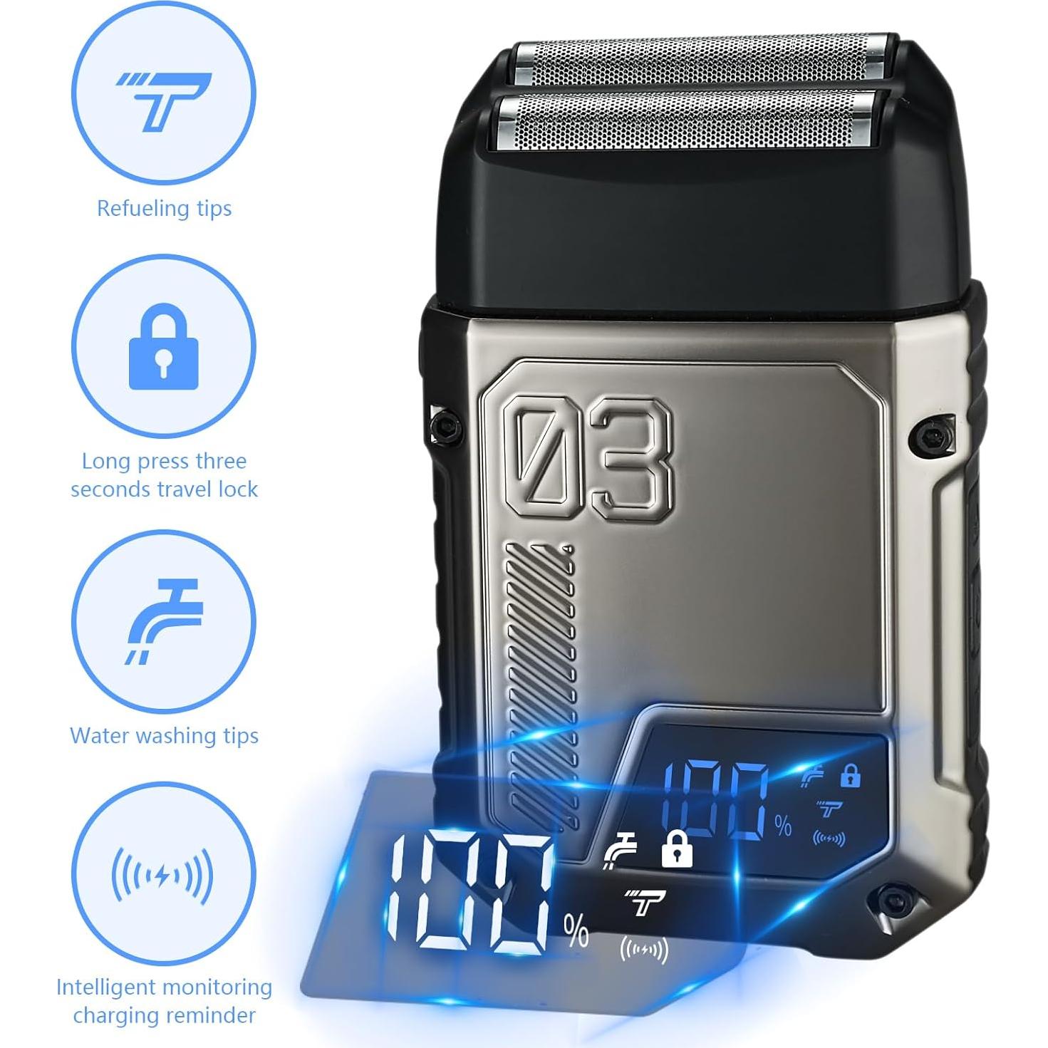 Afeitadora de Lámina NanoGroom con 2 Velocidades y LED