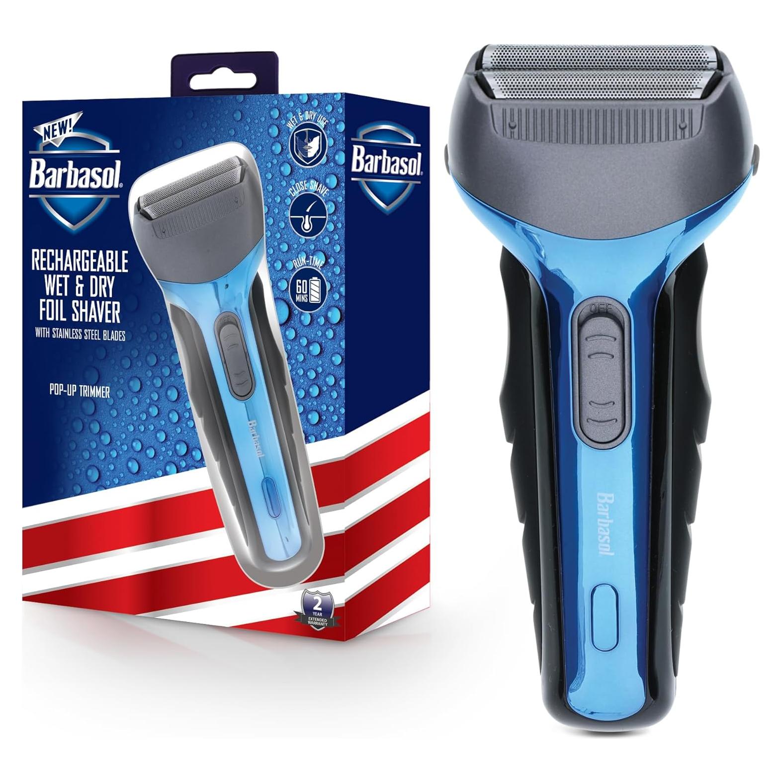 Afeitadora Eléctrica Barbasol Recargable Húmeda y Seca