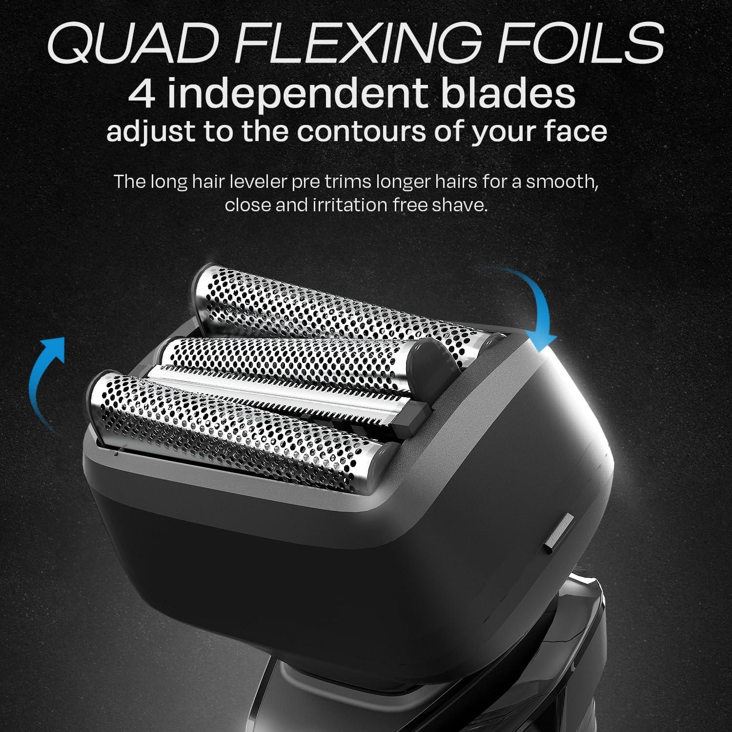 Afeitadora Eléctrica Hummingbird MK7 4 Cuchillas USB-C Impermeable